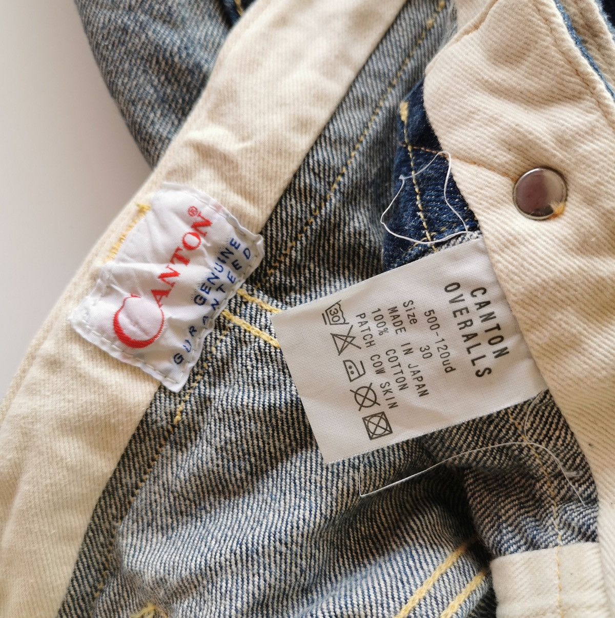 Jean Canton Selvedge Denim Jeans (R929224) Size US 30 / EU 46 - 9 Thumbnail