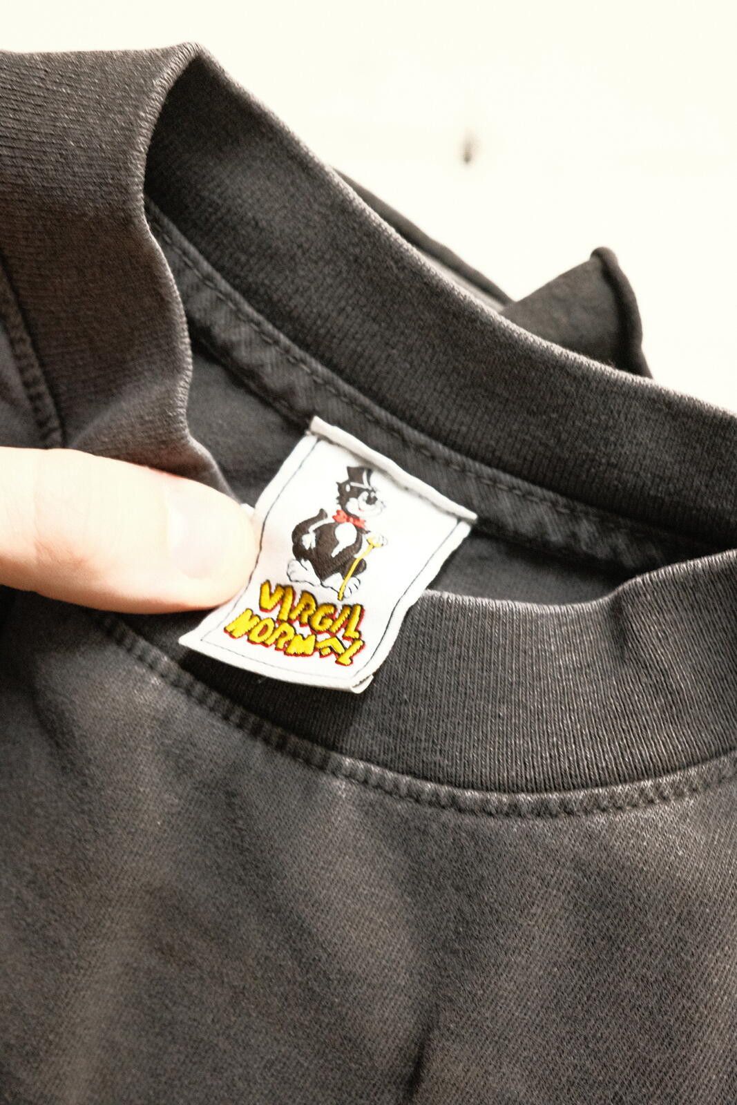 Virgil Normal Virgil Normal Black Graphic T-Shirt Size Small Cropped Size US S / EU 44-46 / 1 - 4 Thumbnail