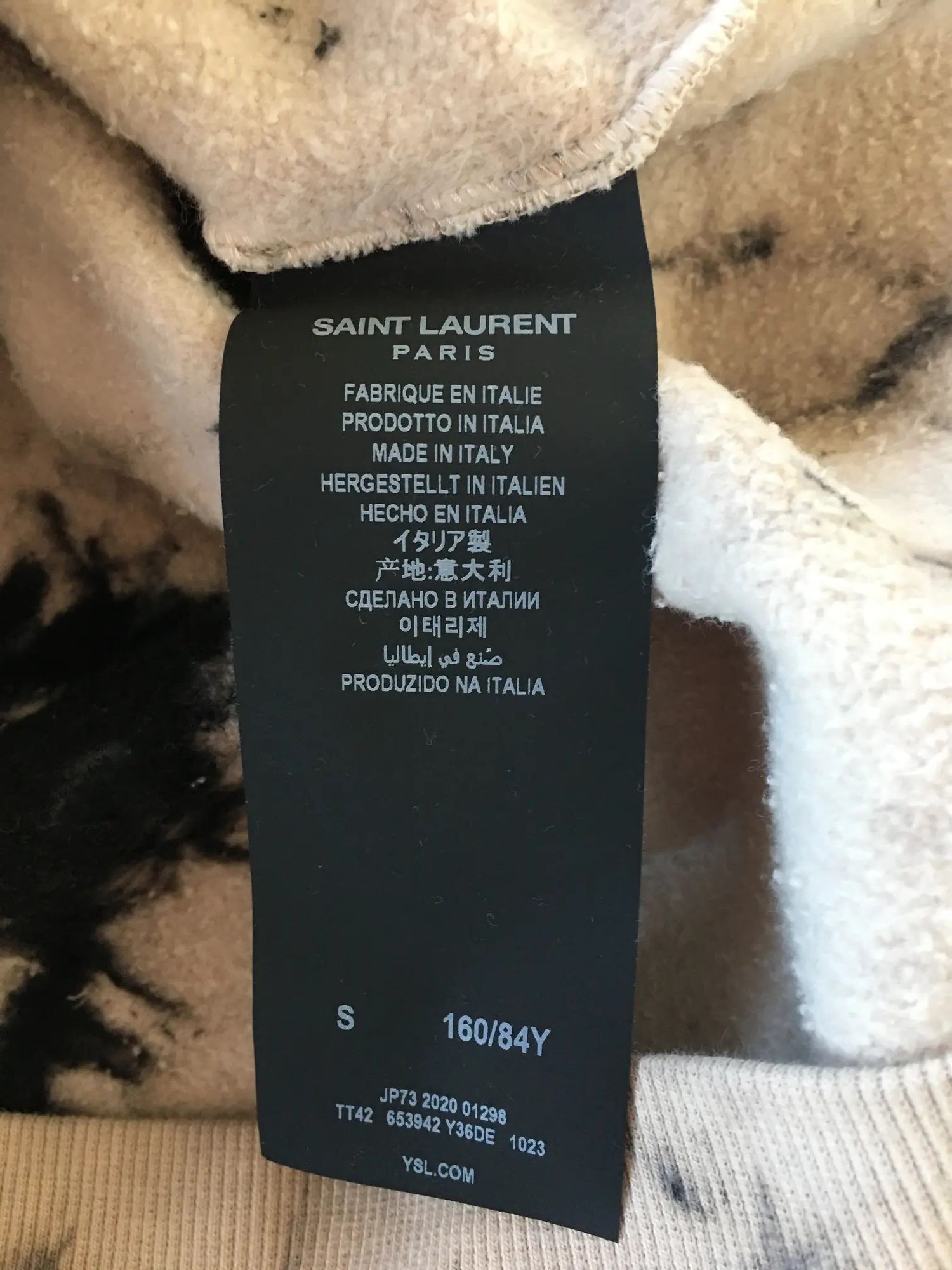 Saint Laurent Paris FINAL DROP / SS'21 Hoodie Tie-Dye Size US S / EU 44-46 / 1 - 5 Thumbnail