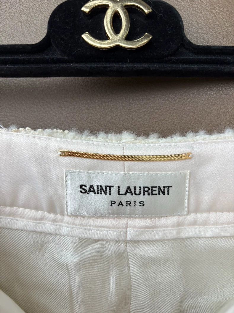 Saint Laurent Paris saint Laurent parisOff-white woolen shorts 2503-Nextarrow Size 34" / US 12 / IT 48 - 5 Thumbnail