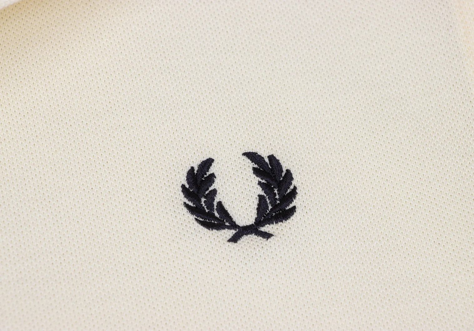 Fred Perry Embroidered Polo Shirt in Ivory Size M Size US M / EU 48-50 / 2 - 6 Thumbnail
