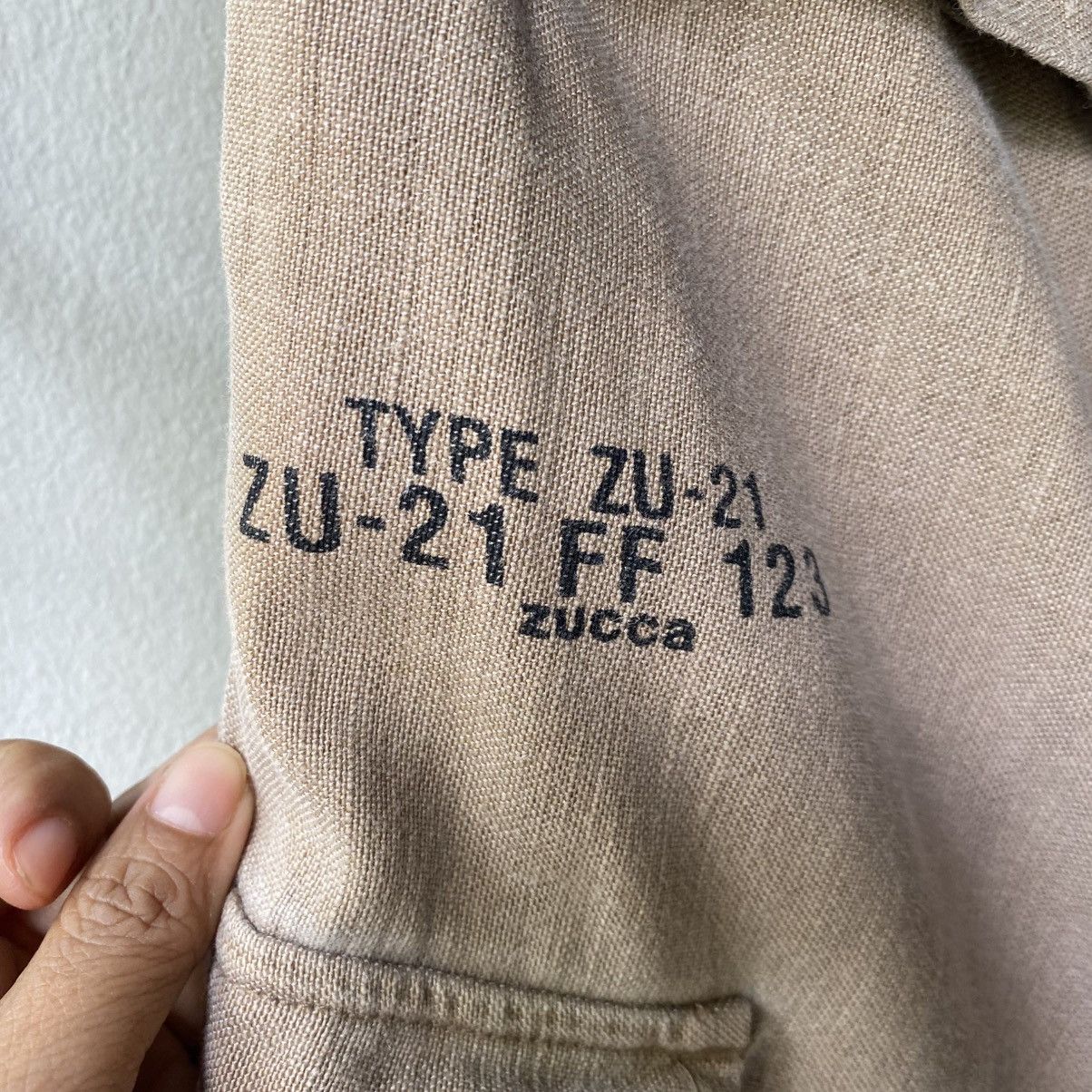 Zucca ZUCCA Khaki Straight-Leg Cargo Pants Size US 33 - 7 Thumbnail