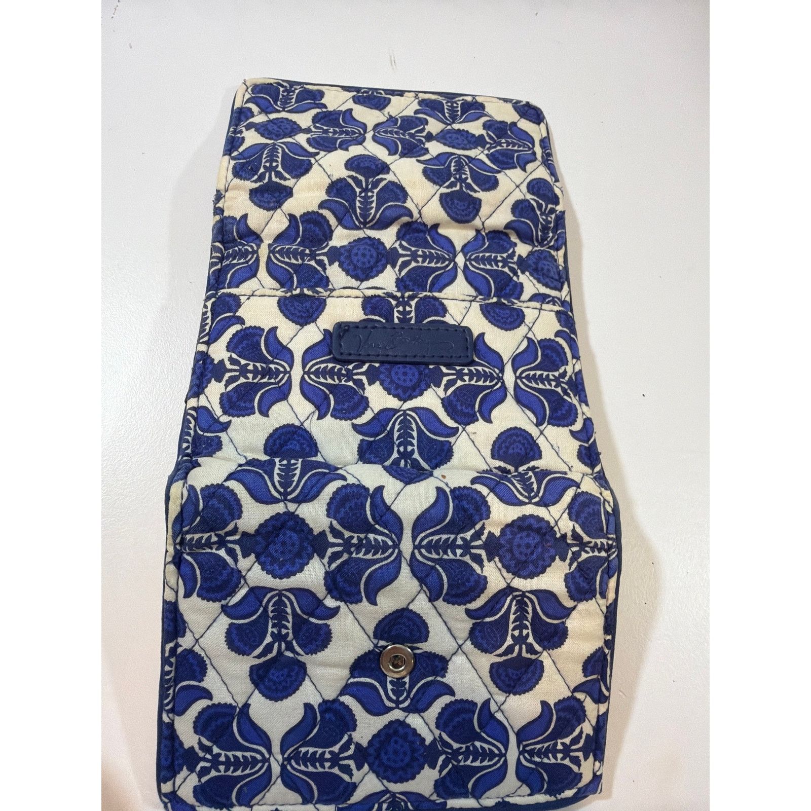 Vera Bradley Vera Bradley Petite Trifold Wallet Cobalt Tile pattern 5 x 4 Size ONE SIZE - 3 Thumbnail