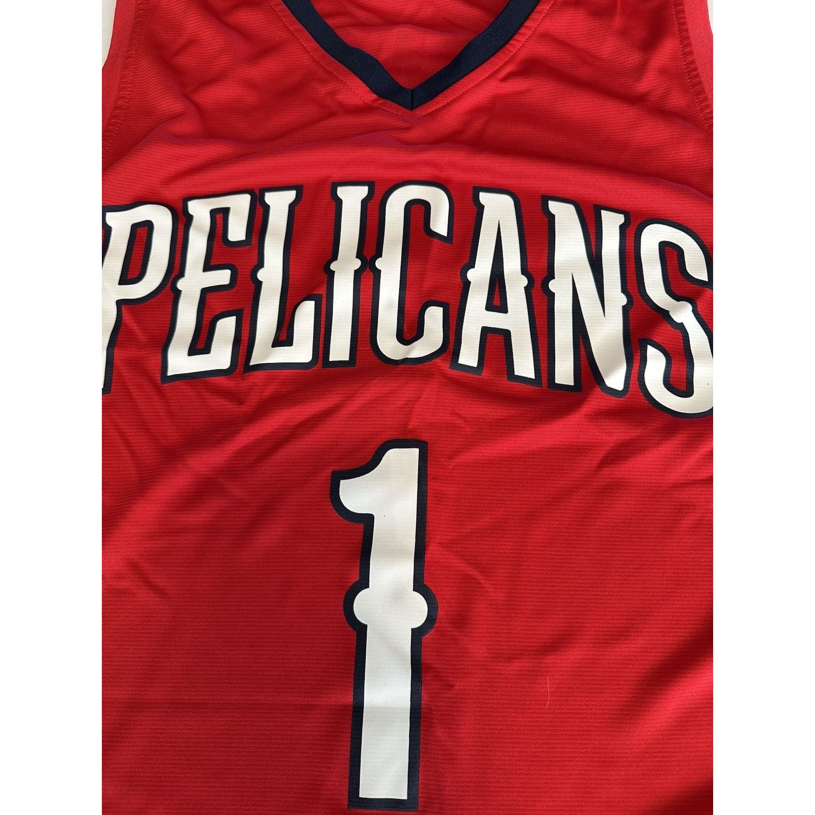 NBA Zion Williamson New Orleans Pelicans LR NBA Jersey Red Size US L / EU 52-54 / 3 - 2 Thumbnail