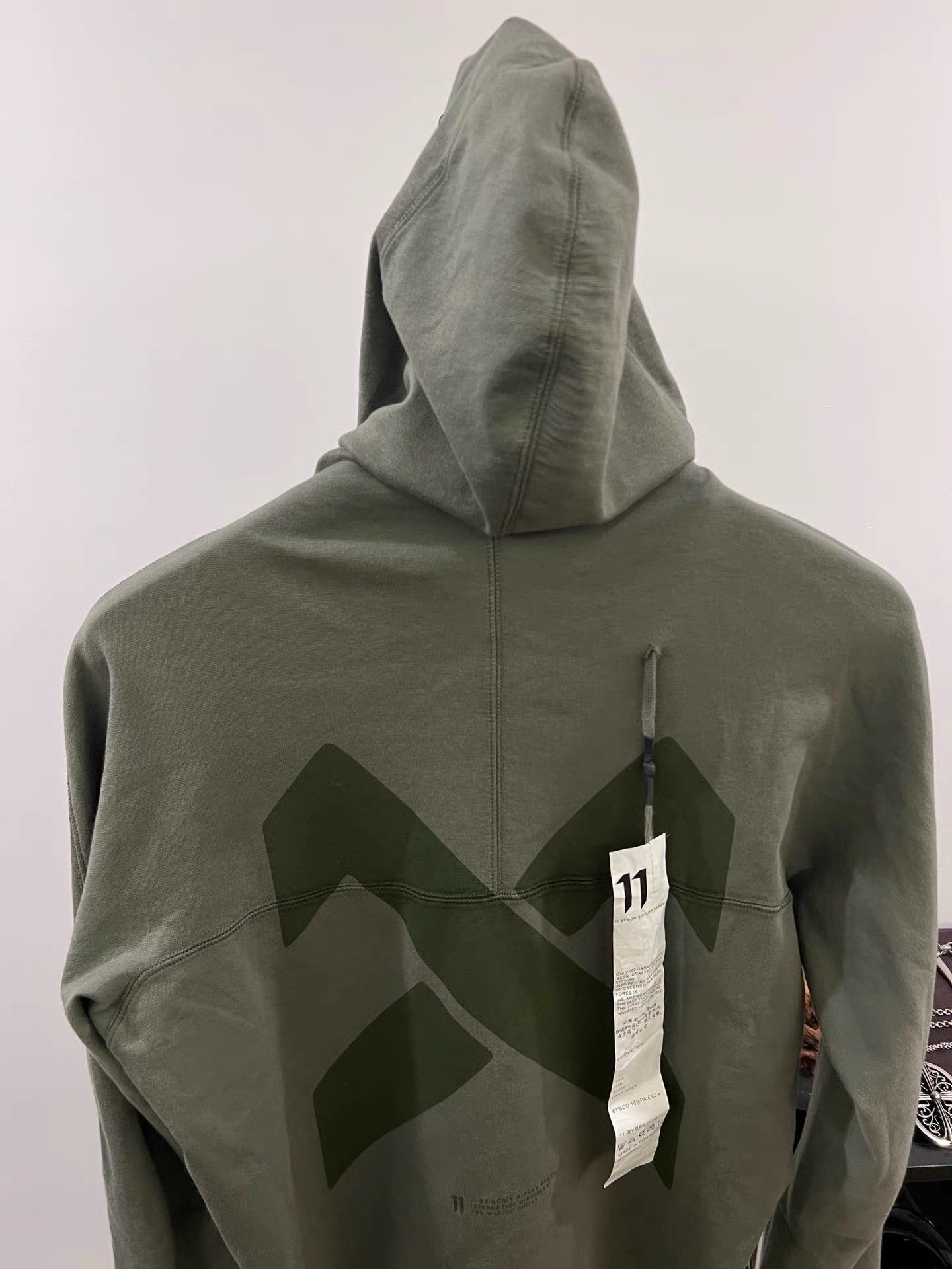 11 By Boris Bidjan Saberi Boris Bidjan Saberi 11by bbs Printed Long Sleeve Hoodie K35 Size US M / EU 48-50 / 2 - 3 Thumbnail