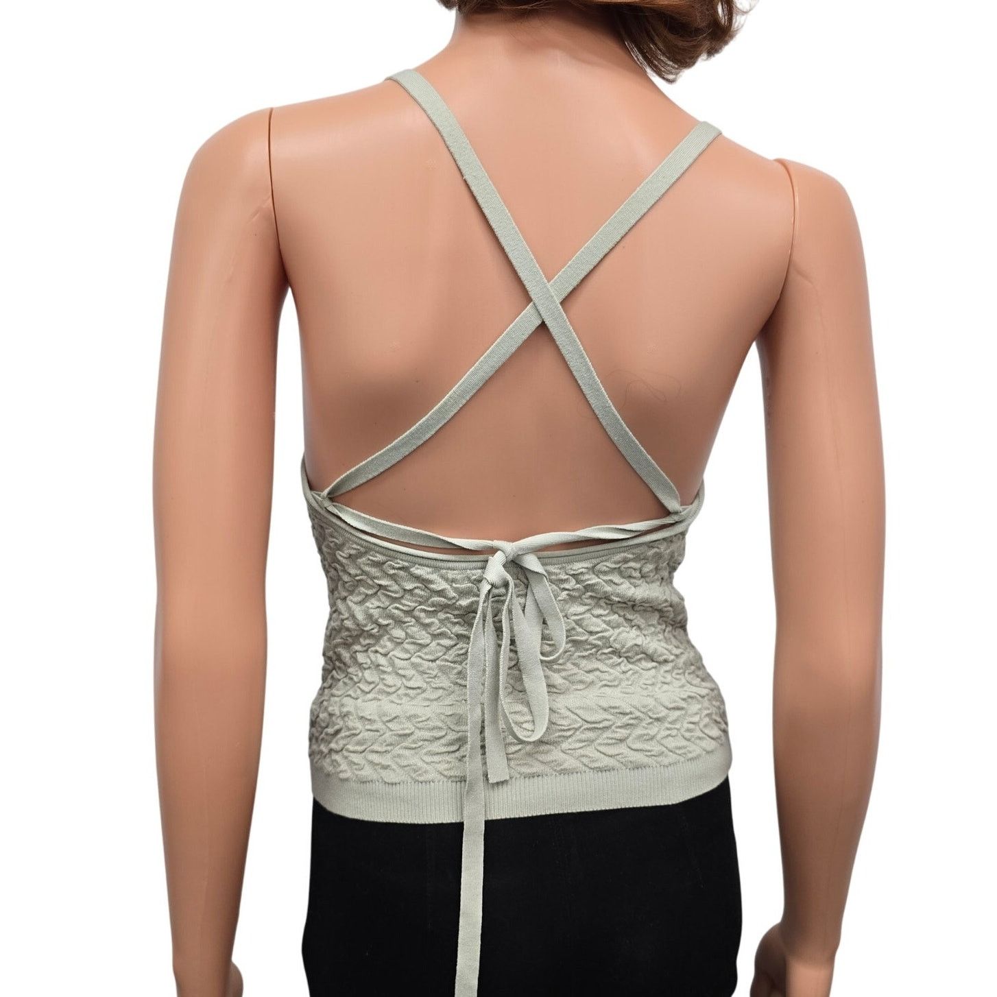 Club Monaco Club Monaco Tank Strappy Texture Top XS Stretch Tie back Size XS / US 0-2 / IT 36-38 - 8 Thumbnail
