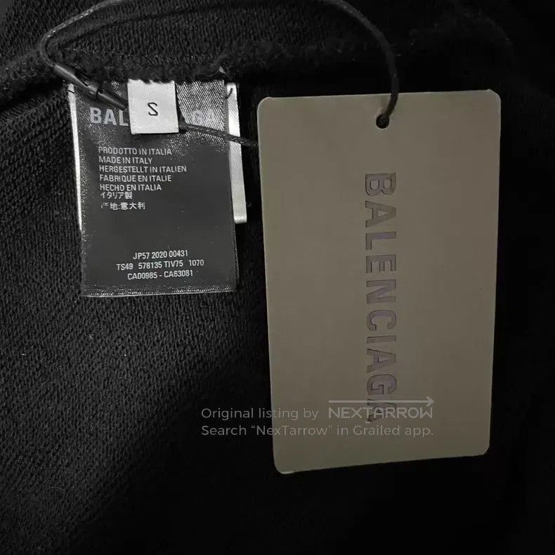 Balenciaga Balenciaga Logo Hooded Sweatshirt Size US S / EU 44-46 / 1 - 4 Thumbnail