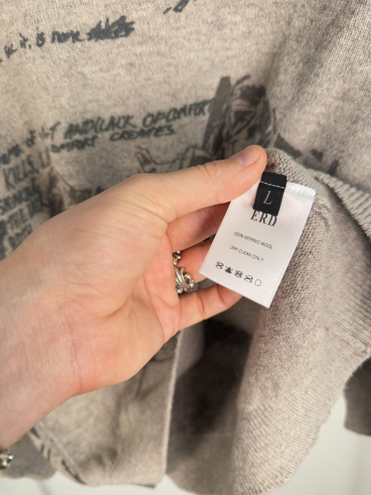 Enfants Riches Deprimes 🚭RARE🚭 FALL/WINTER 2021 “DRAMA OF OPIUM” MERINO WOOL SWEATER Size US L / EU 52-54 / 3 - 17 Thumbnail