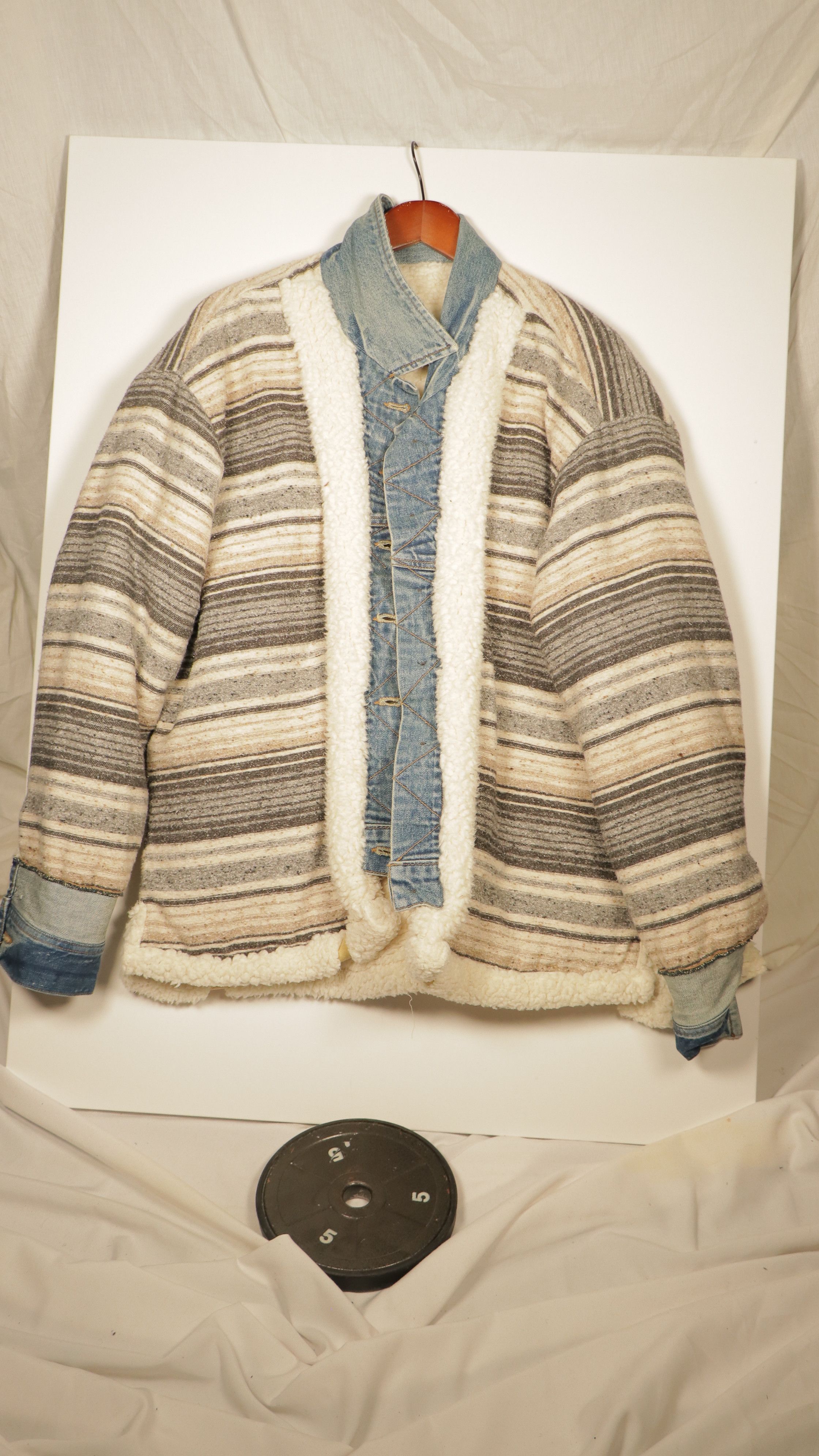 Greg Lauren *NWT* Greg Lauren Sherpa **RARE** Size 3/Large REVERSIBLE Size US L / EU 52-54 / 3 - 4 Thumbnail