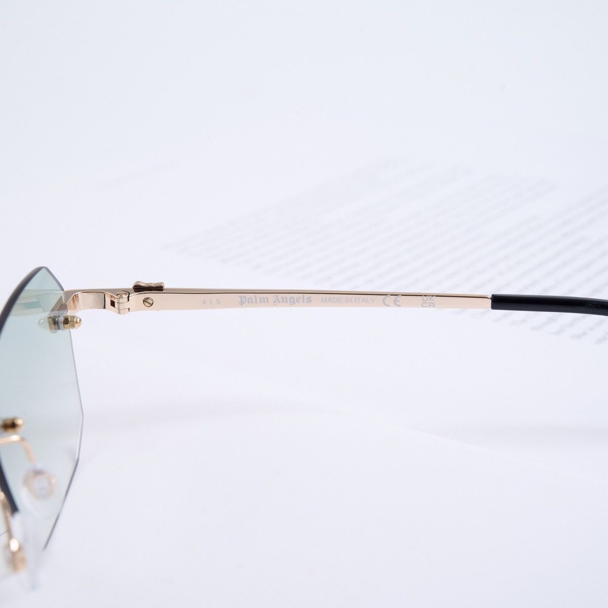 Palm Angels PALM ANGELS QUARTZ GOLD GREEN GRADIENT SUNGLASSES Size ONE SIZE - 4 Thumbnail
