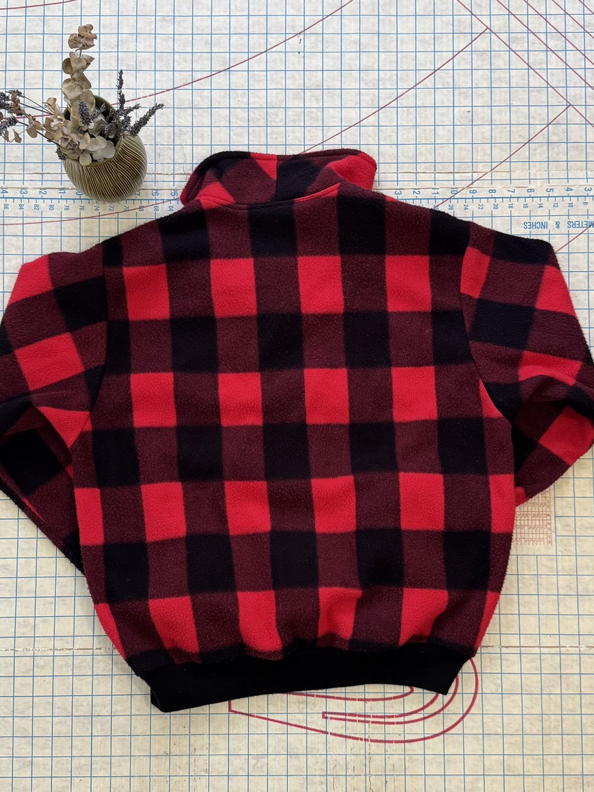 St. Johns Bay Vintage St. Johns Bay 1/4 Zip Buffalo Plaid Fleece Mens Larg Size US L / EU 52-54 / 3 - 11 Thumbnail