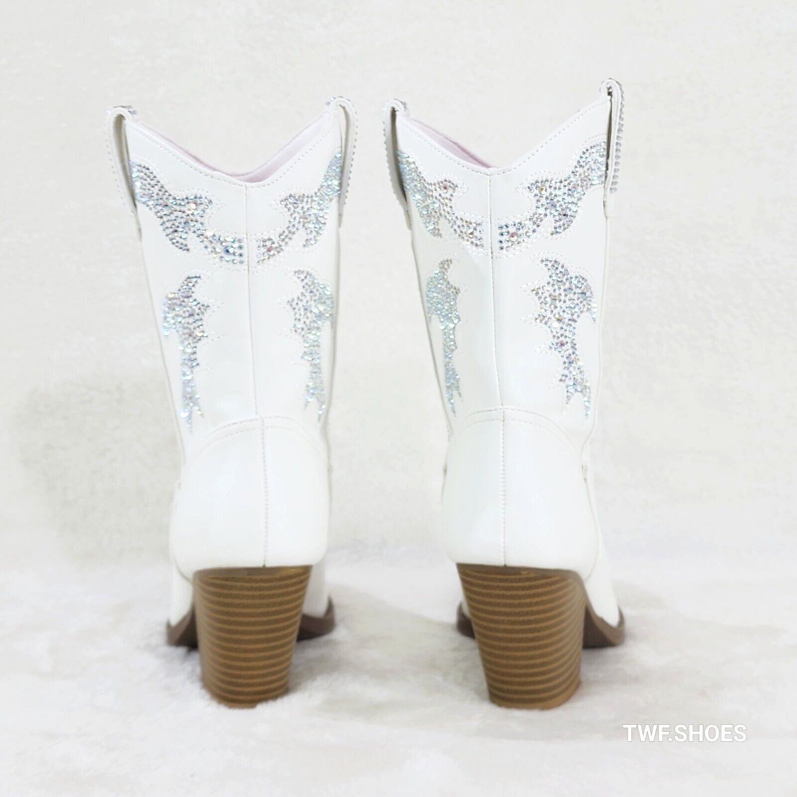Other Patty White Multi Sparkle Rhinestones Country Glam Western C Size US 8 / IT 38 - 4 Thumbnail