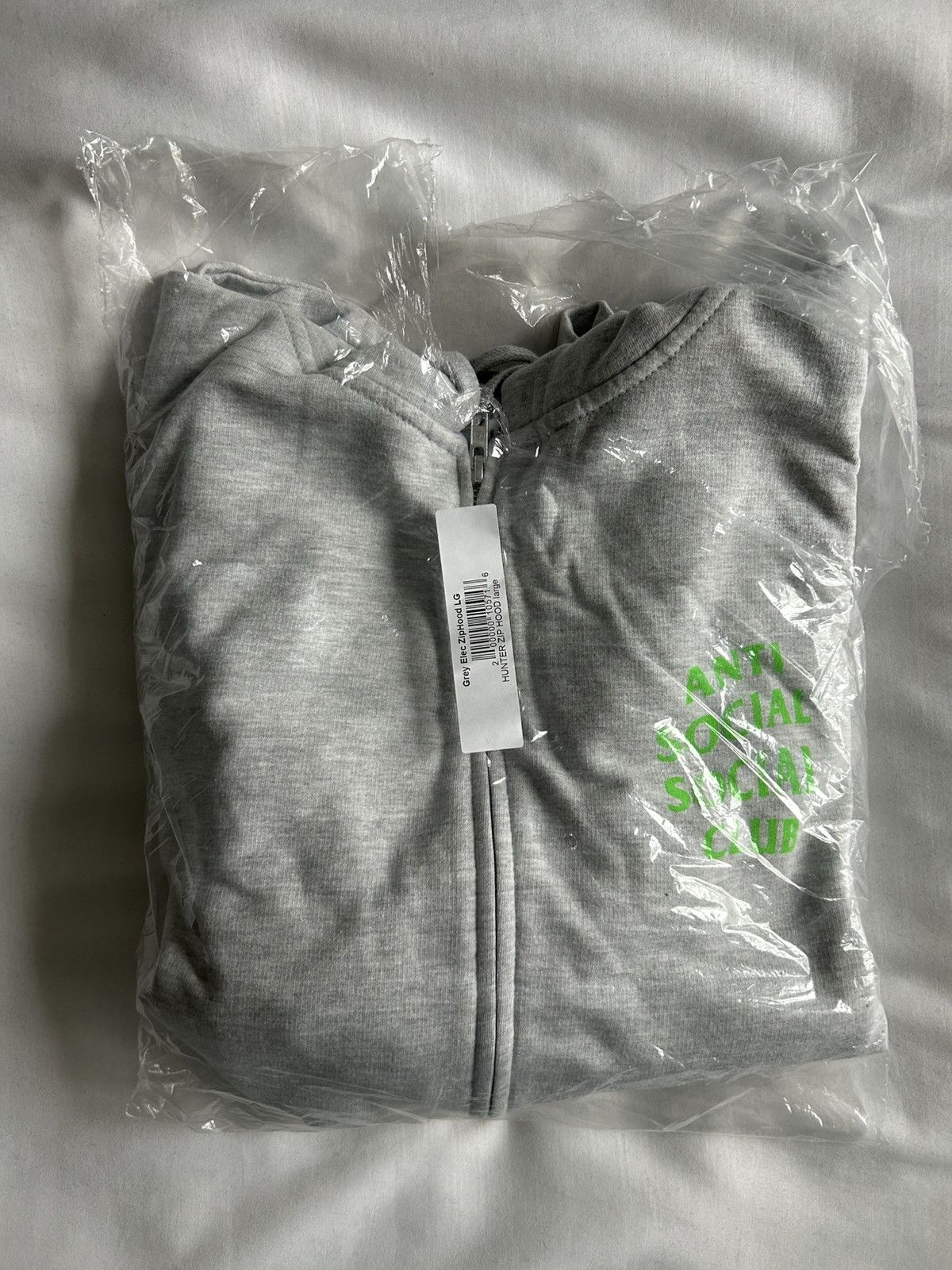Anti Social Social Club Anti Social Social Club Zip Up Sweatshirt Grey/Electric USA Size US L / EU 52-54 / 3 - 12 Thumbnail