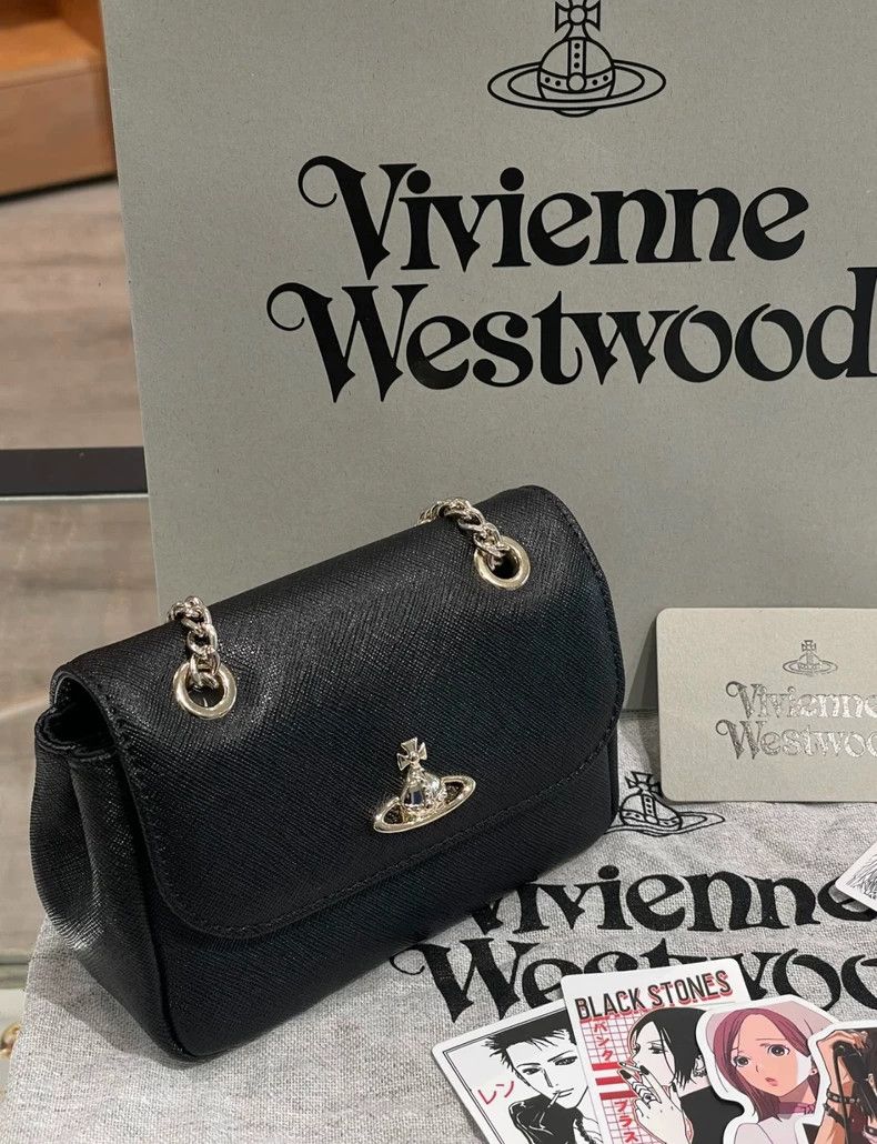 Vivienne Westwood Vivienne Westwood size os Earth Logo Snap-On Shoulder Bag w Size ONE SIZE - 2 Thumbnail