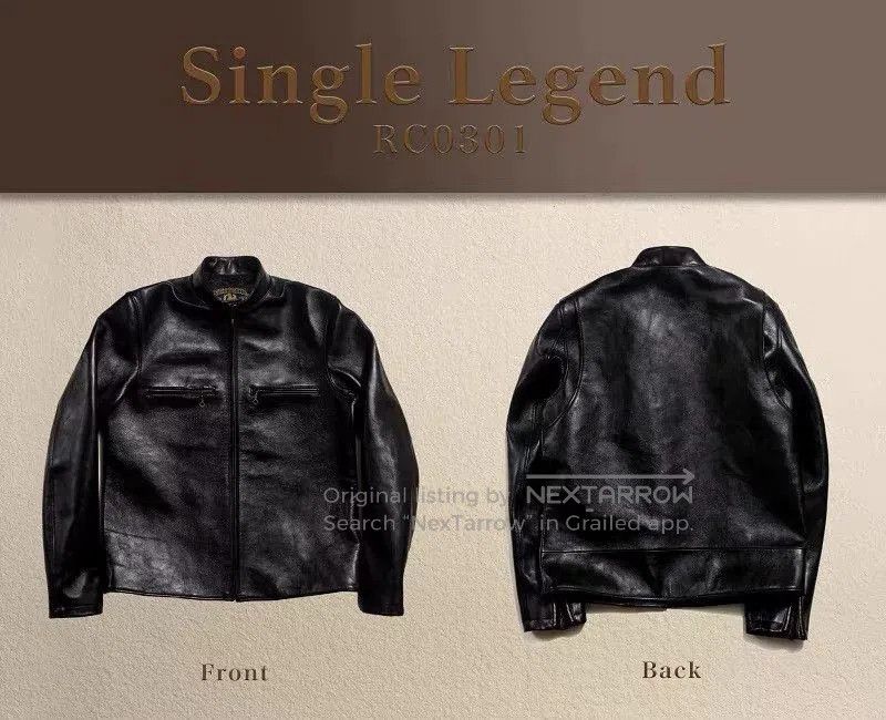DOUBLE HELIX Double Helix Single Legend Black Leather Jacket. Size US S / EU 44-46 / 1 - 2 Thumbnail