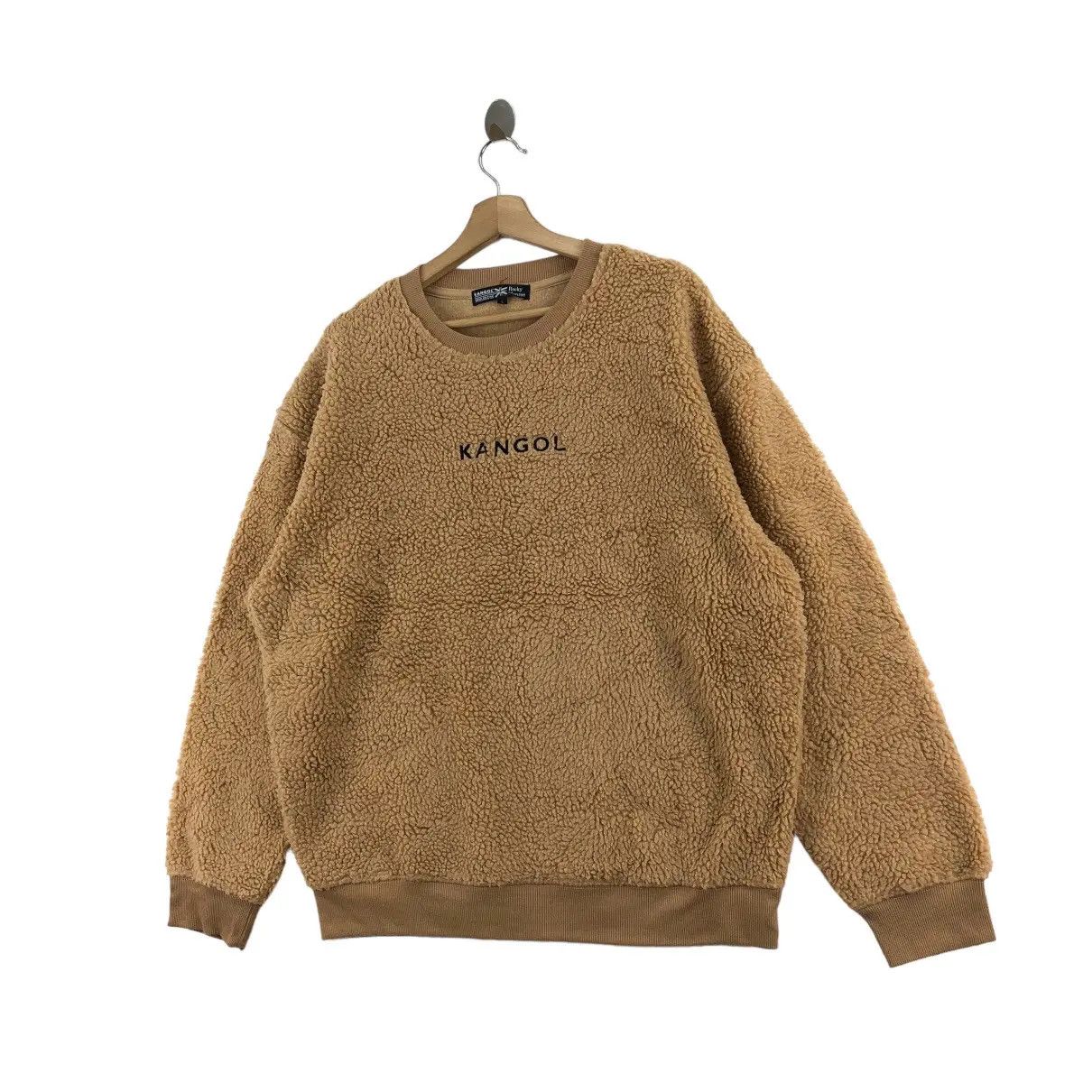 Kangol Vtg KANGOL x ROCKY MONROE Center Logo Brown Fleece Size XXL / US 16-18 / IT 52-54 - 5 Thumbnail