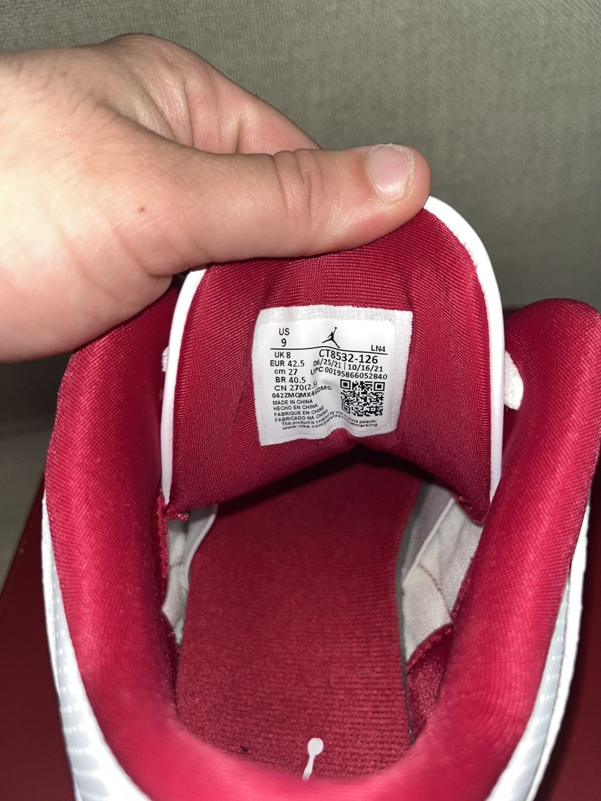 Jordan Brand × Nike JORDAN 3 [CARDINAL RED] Size US 9 / EU 42 - 5 Thumbnail