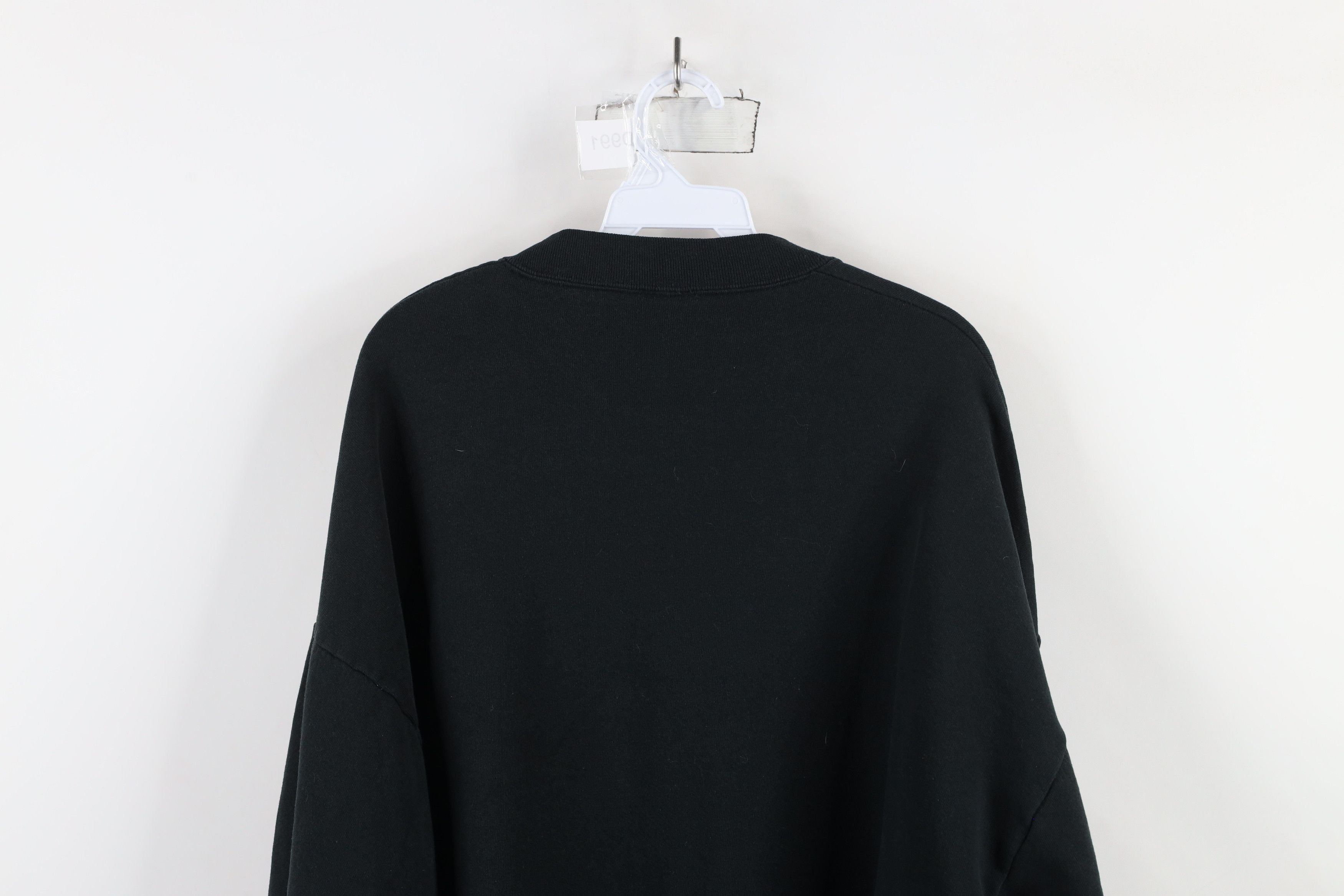 Vintage Vintage 90s Streetwear Blank Crewneck Sweatshirt Black USA Size US XXL / EU 58 / 5 - 8 Thumbnail