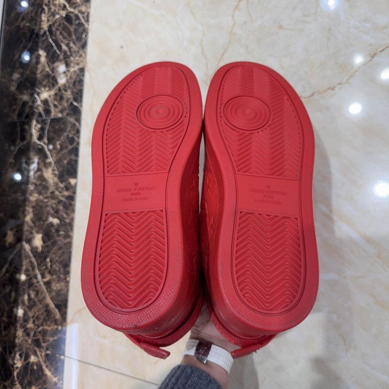 Louis Vuitton Louis Vuitton Rivoli Red High-Top Sneakers -2508 Size US 7.5 / EU 40-41 - 4 Thumbnail