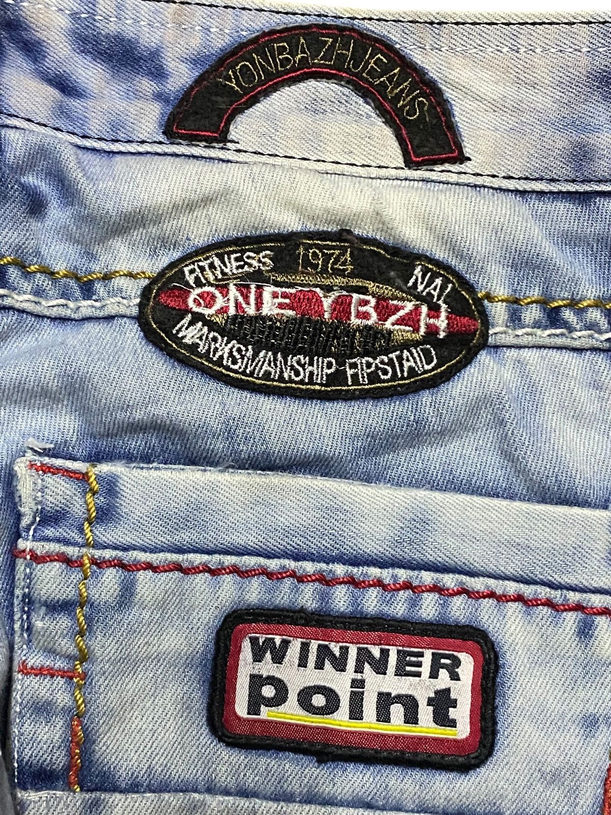 Dolce & Gabbana Vintage Custom Denim Patched Shashiko Boro Loose Jeans Size US 33 - 13 Thumbnail