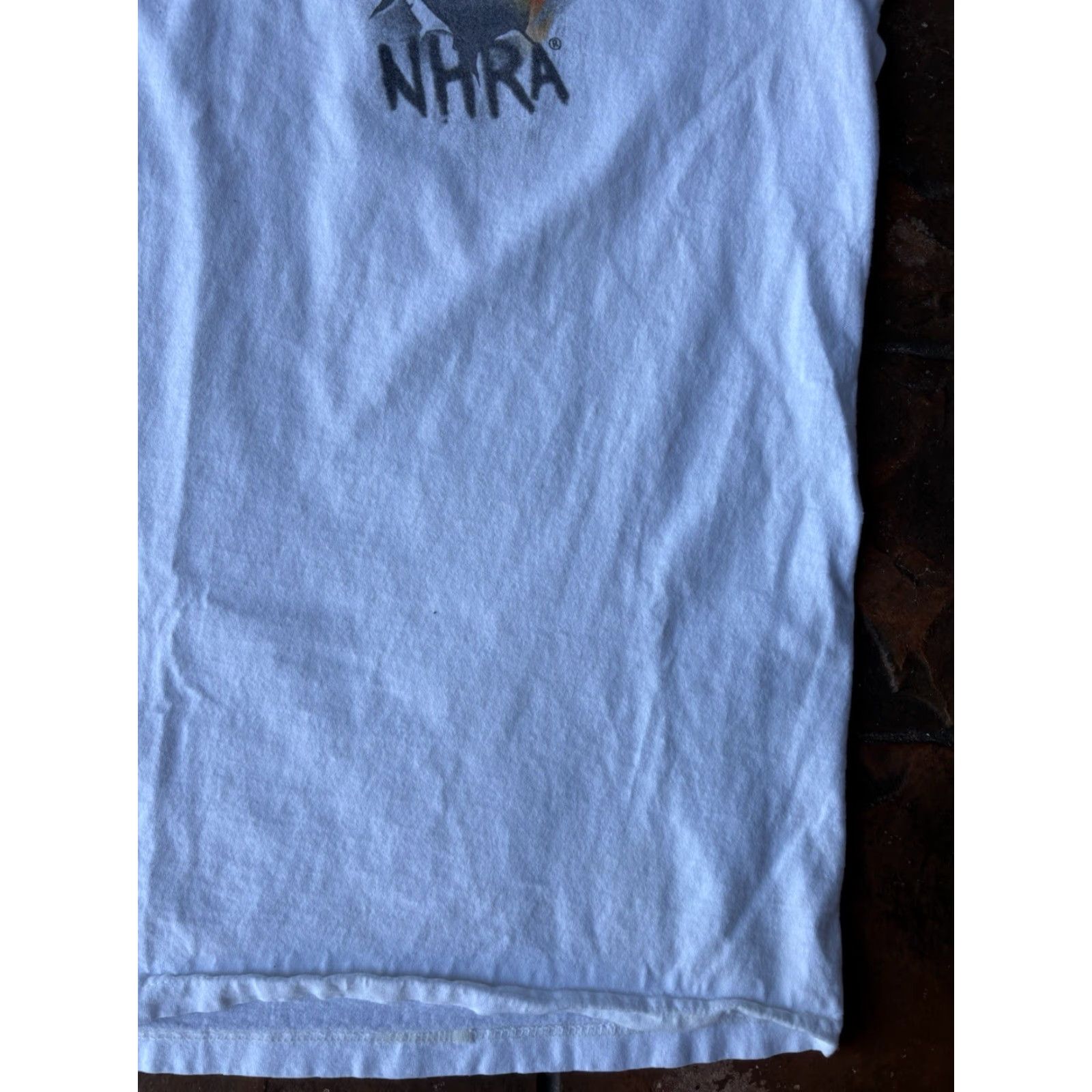 Doublet VINTAGE NHRA Nitro Power Skull Racing T-Shirt XL White Short Sleeve Crew Neck Graphic Print Double-Sided 90s Grunge Emo Cars Size US XL / EU 56 / 4 - 4 Thumbnail