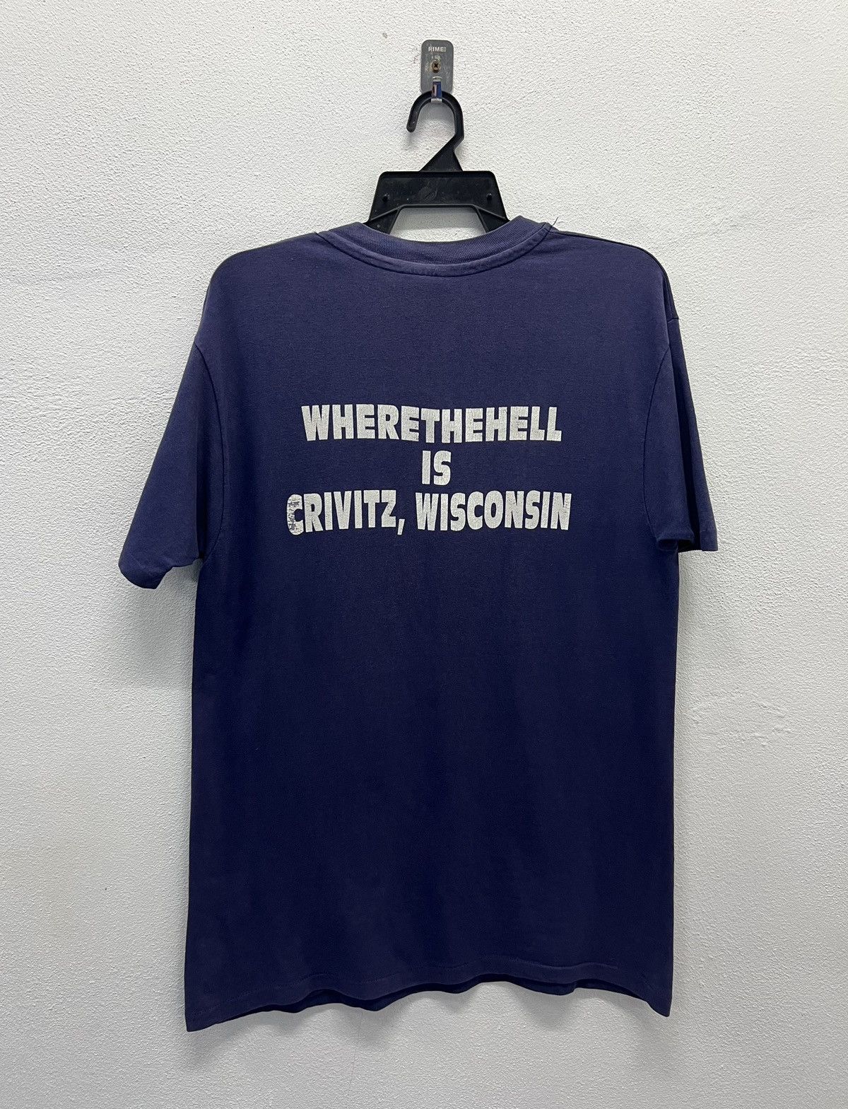 Hanes × Vintage VINTAGE HANES WHERE THE HELL IS CRIVITZ, WISCONSIN SHIRT Size US L / EU 52-54 / 3 - 2 Thumbnail