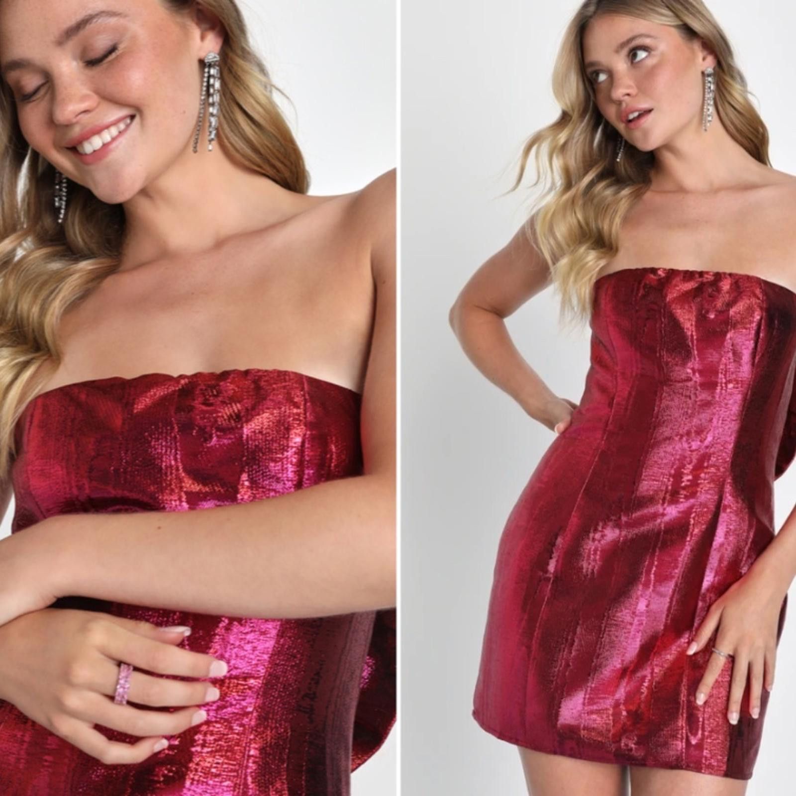 Lulus LULUS Date Night Sexy Prom Wedding Cocktail Party Mini Dress Size S / US 4 / IT 40 - 4 Thumbnail