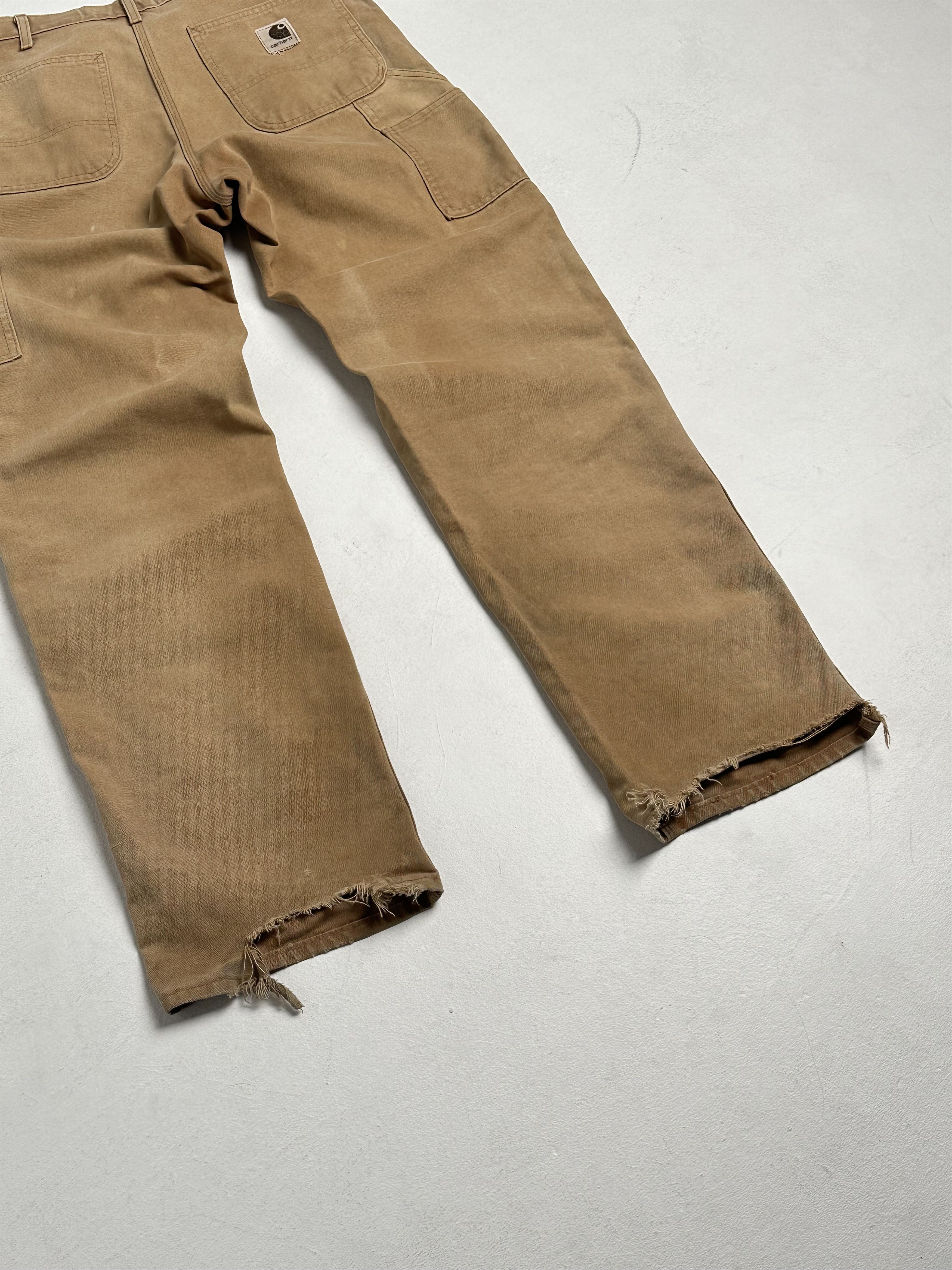 Carhartt × Vintage Vintage carhartt brown double knee work wear carpenter pants Size US 36 / EU 52 - 3 Thumbnail