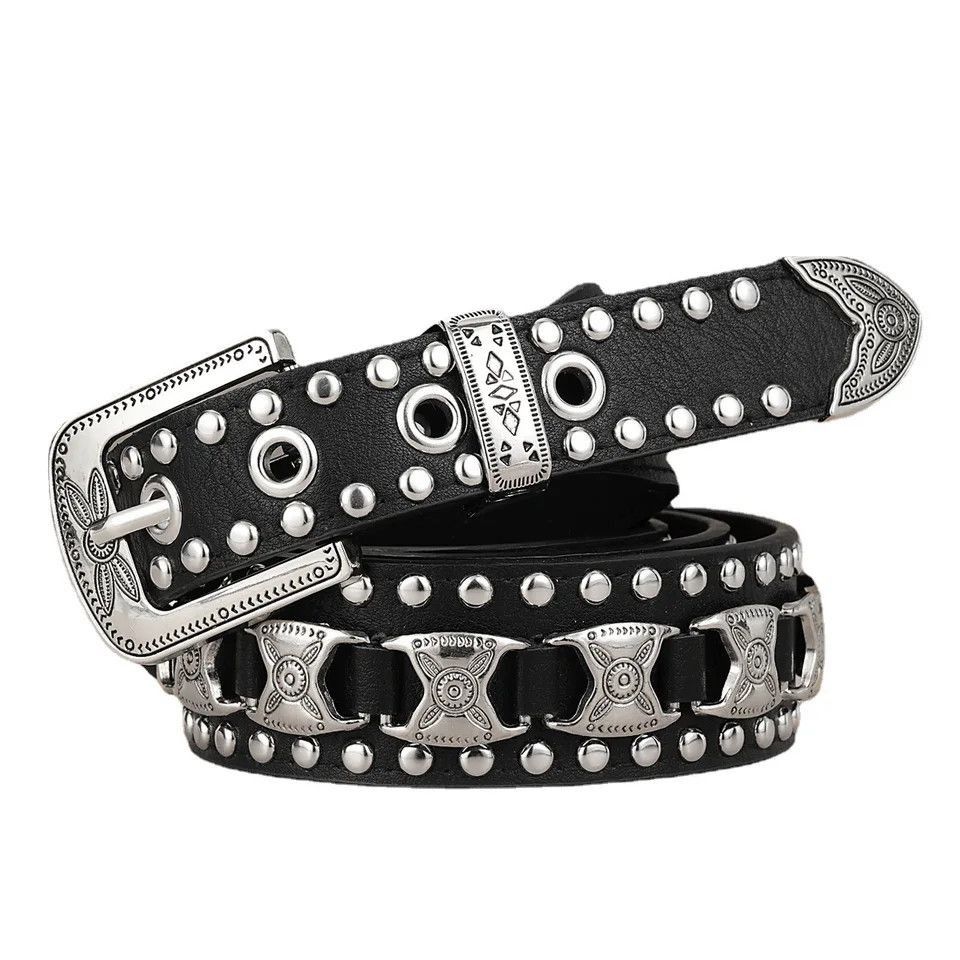 Other punk rock belt geometry pattern fashion Size ONE SIZE - 1 Thumbnail