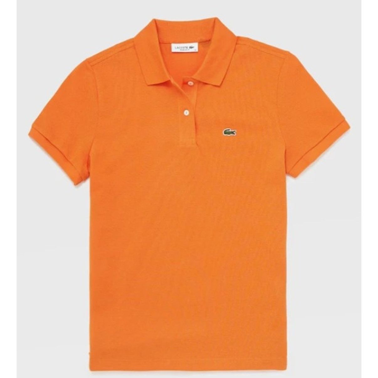 Lacoste Lacoste Women's Regular Fit Short Petit Pique Polo Orange 10 Size L / US 10 / IT 46 - 1 Thumbnail