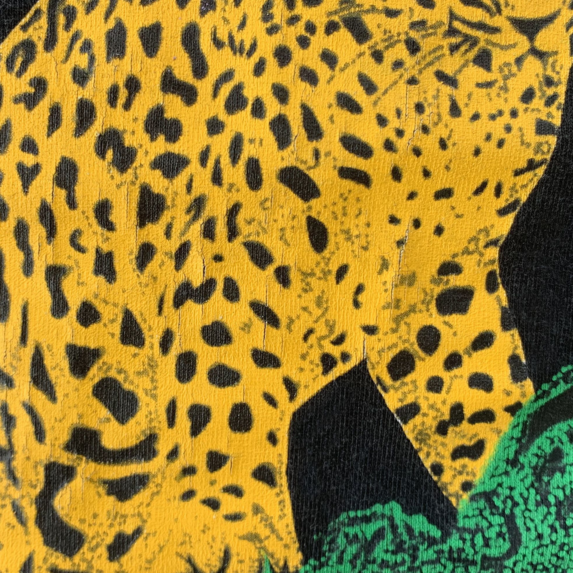 Vintage 80s 90s EIN GEDI T shirt Leopard Nature Single Stitch Tee Size US M / EU 48-50 / 2 - 7 Thumbnail
