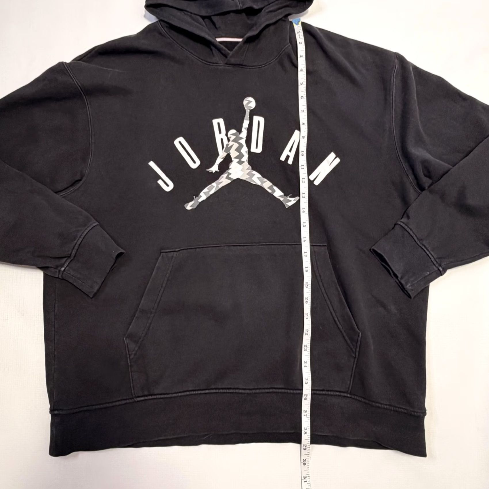 Jordan Brand Jordan Hoodie Mens XL Black Jumpman Logo Pullover Sweatshirt FD7415-010 Size US XL / EU 56 / 4 - 3 Thumbnail