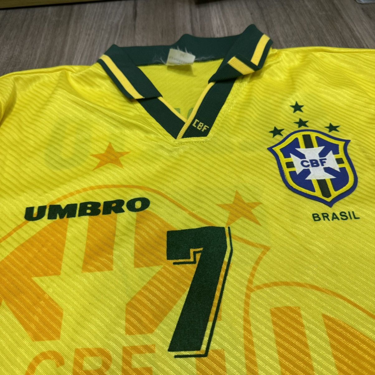 Umbro Brazil 94/96 home shirt #7 Bebeto Size US L / EU 52-54 / 3 - 3 Thumbnail