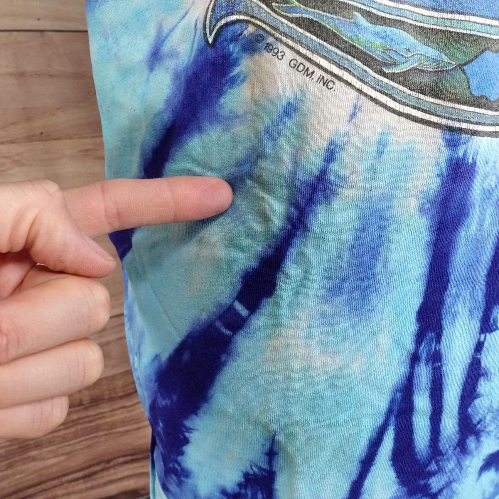 Anvil VINTAGE Grateful Dead Shirt Mens XL Blue Rose Earth Tie-Dye 1993 Graphic Tee Size US XL / EU 56 / 4 - 3 Thumbnail