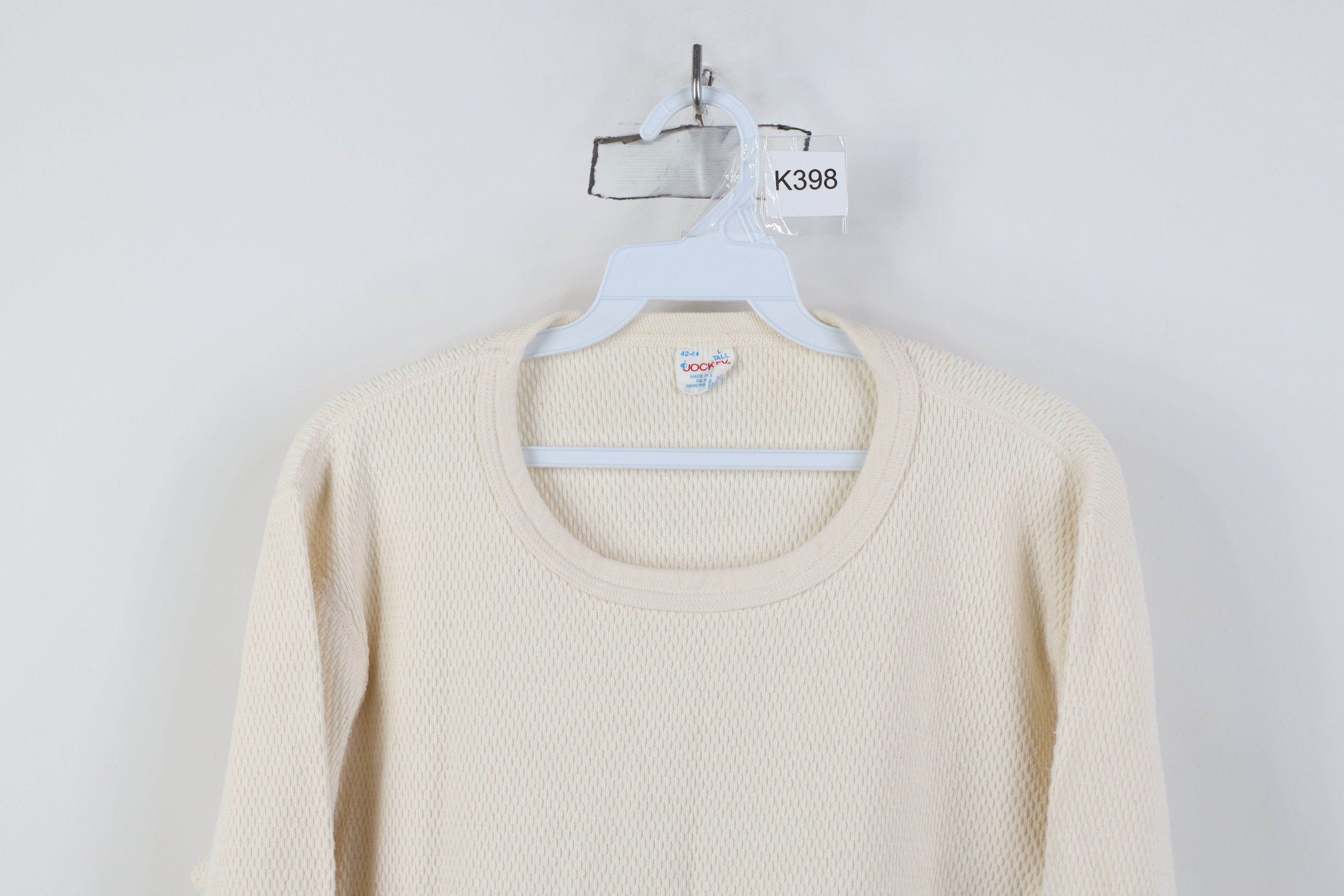Vintage Vintage 70s Streetwear Waffle Knit Long Sleeve T-Shirt USA Size US L / EU 52-54 / 3 - 2 Thumbnail