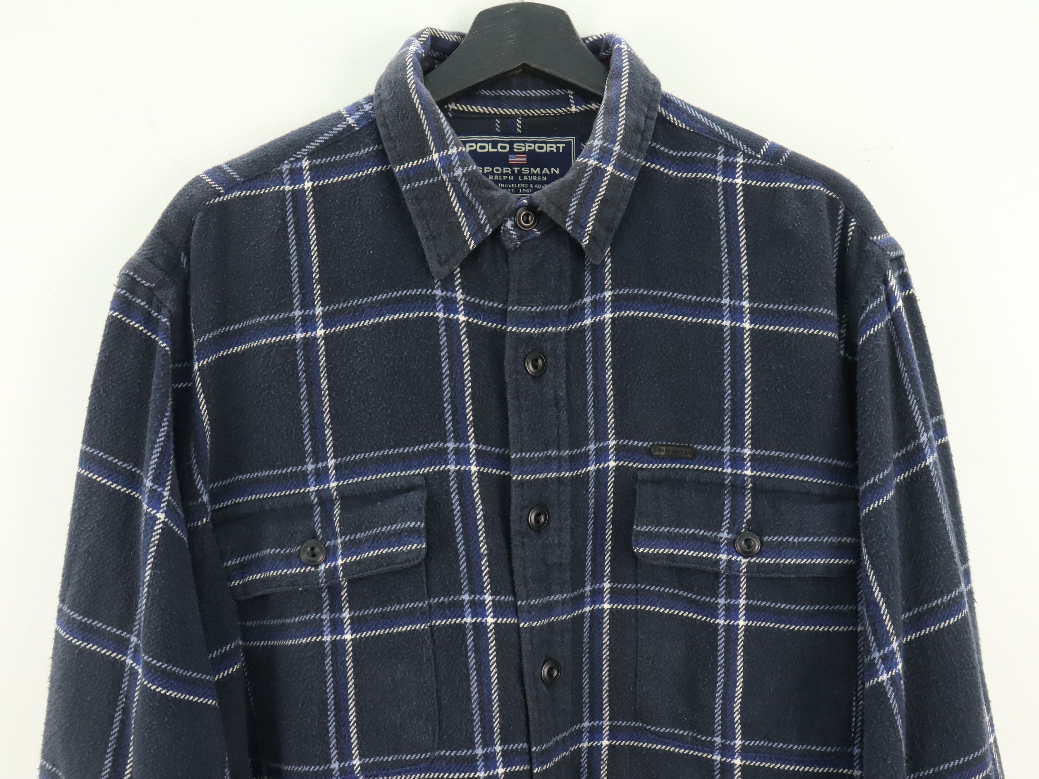 Polo Ralph Lauren × Ralph Lauren Sport Polo Sport Sportsman Ralph Lauren Plaid Flannel Shirt Size US L / EU 52-54 / 3 - 3 Thumbnail