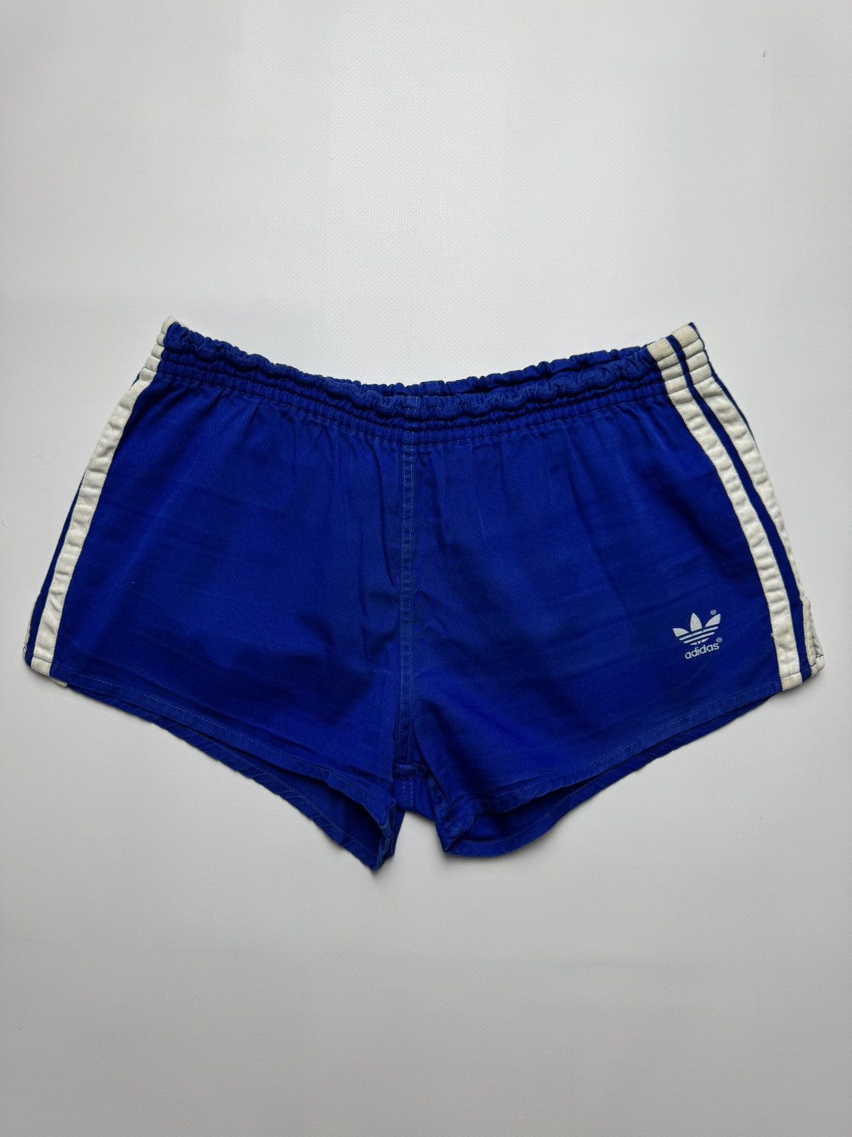 Adidas Vintage 80s Adidas Yugoslavia Cotton Sprinter Shorts — Blue Size US 33 - 4 Thumbnail