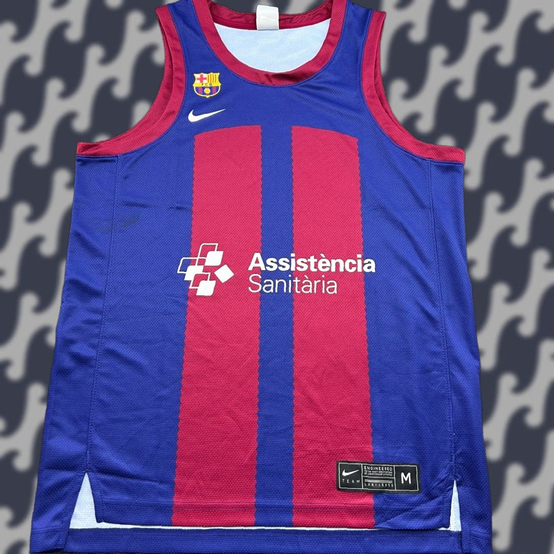 Nike Nike Barcelona 2023 2024 Home Basketball Jersey Mens Medium Sleeveless Tank Sleveless Tank Nike Size US M / EU 48-50 / 2 - 1 Thumbnail