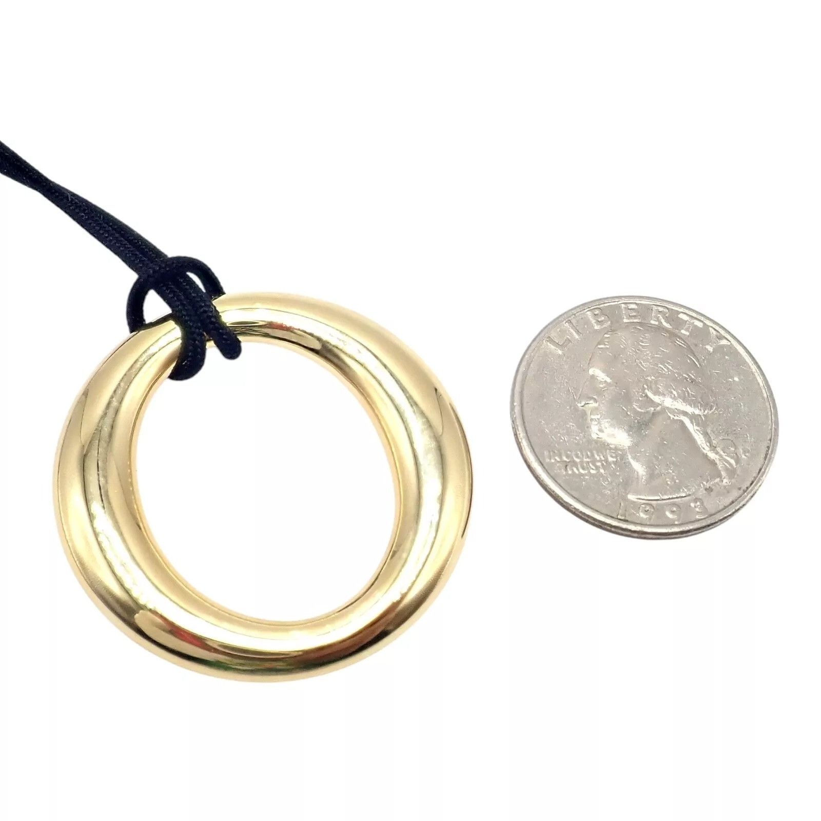Tiffany & Co. 18k Yellow Gold Peretti 35mm Medium Sevillana Necklace Size ONE SIZE - 4 Thumbnail