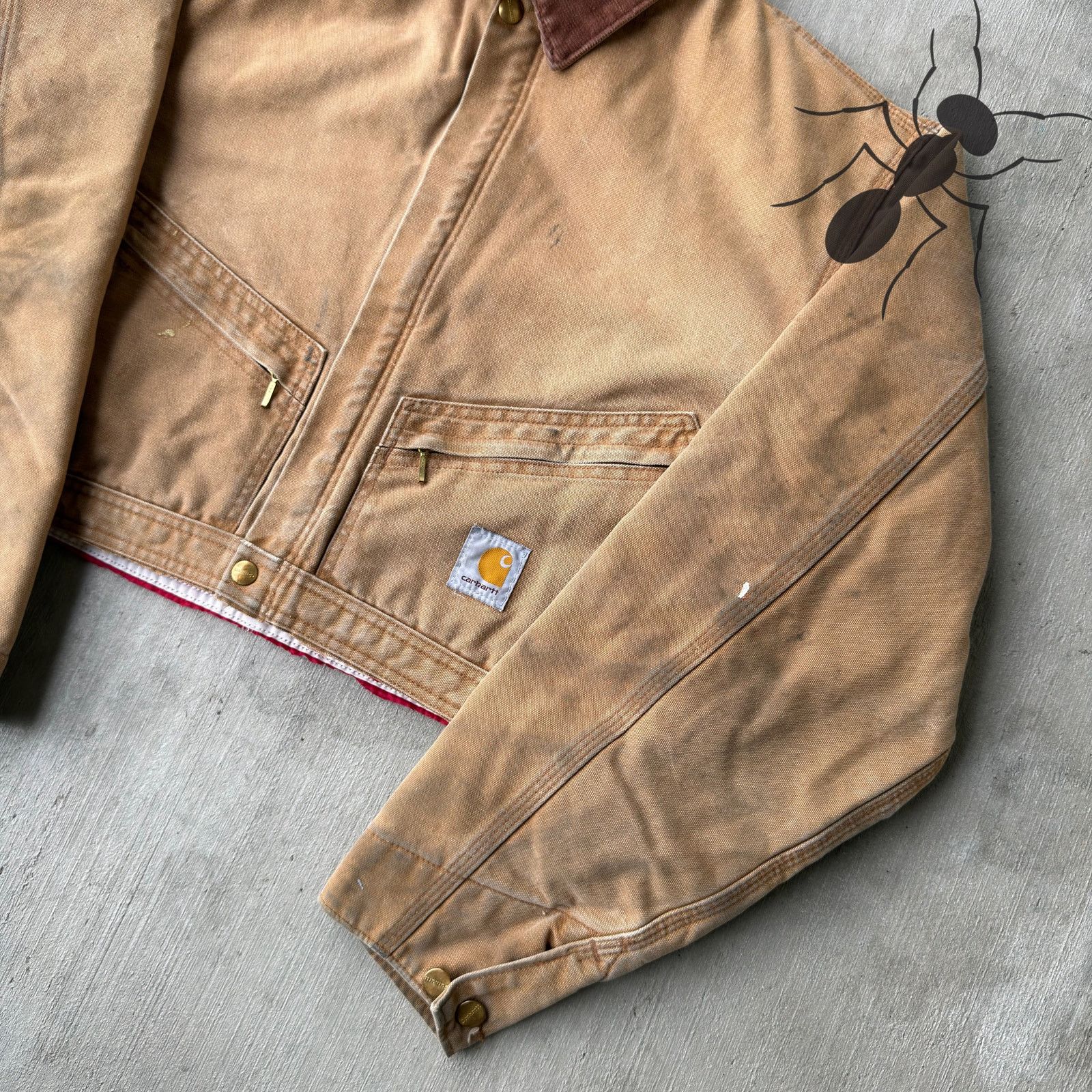 Carhartt × Vintage Carhartt brown cropped Detroit style work wear jacket Size US M / EU 48-50 / 2 - 4 Thumbnail