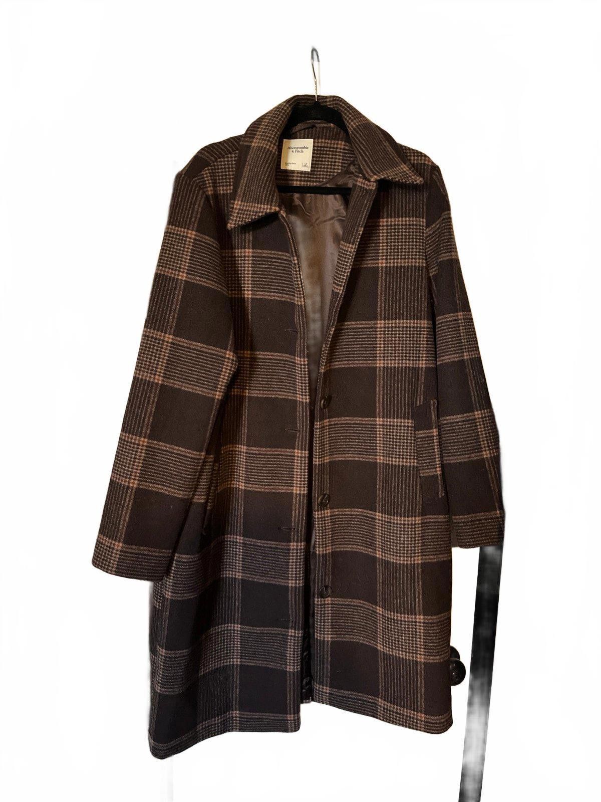 Abercrombie & Fitch Abercrombie & Fitch Plaid Coat - Dad Coat Women's Tall Large Size L / US 10 / IT 46 - 1 Thumbnail
