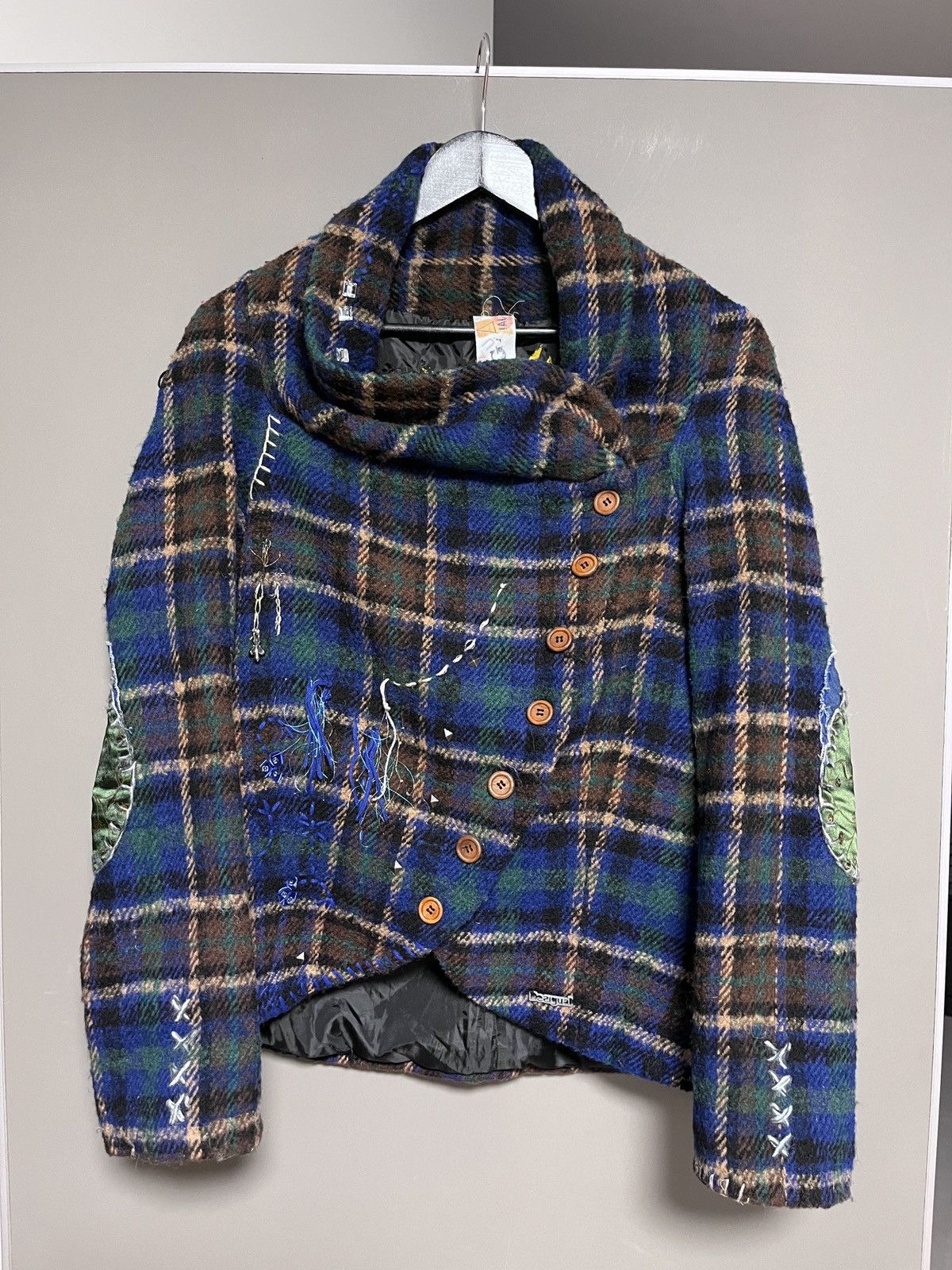 Desigual Desigual Hobo Style Wool Boho Jacket Size L / US 10 / IT 46 - 2 Thumbnail