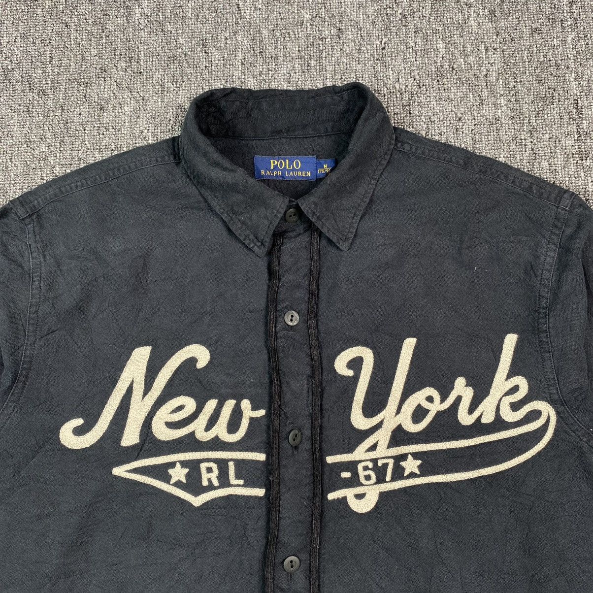 Designer × Polo Ralph Lauren × Ralph Lauren Vintage y2k Polo Ralph Lauren newyork stiching shirt M 90s Size US M / EU 48-50 / 2 - 1 Thumbnail