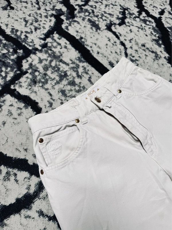 MCM Mcm jeans pants logo white gold 27 S Size 27" / US 4 / IT 40 - 5 Thumbnail