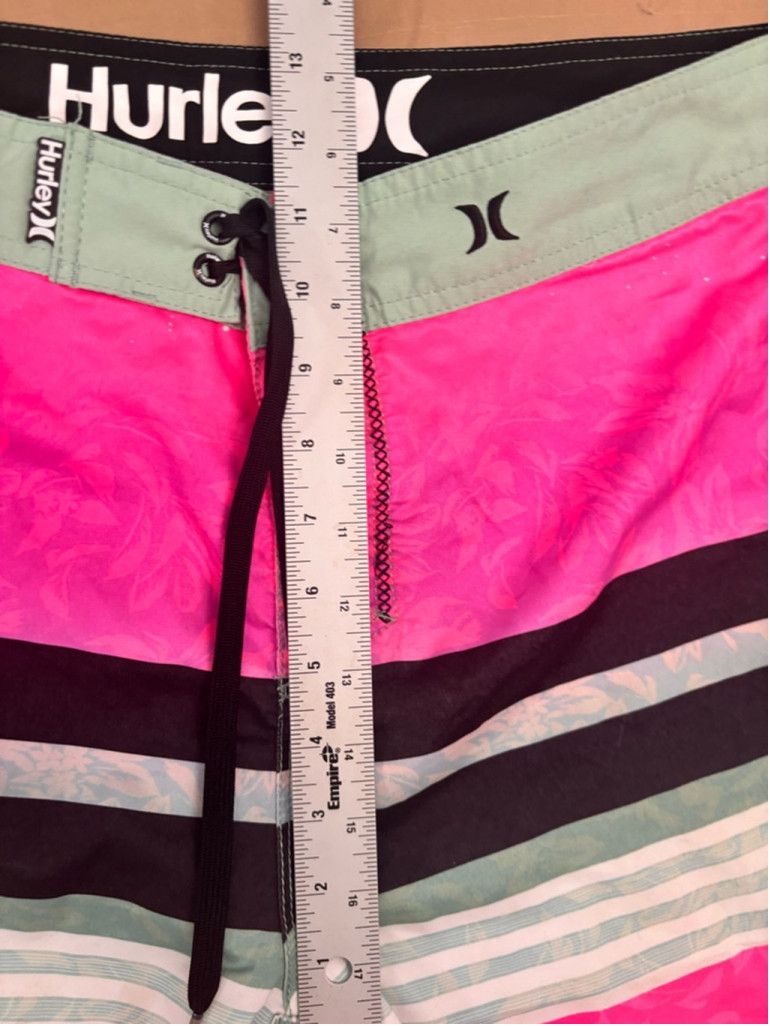 Hurley Men's Hurley Board Shorts Size 30 Pink Green Size US 30 / EU 46 - 4 Thumbnail