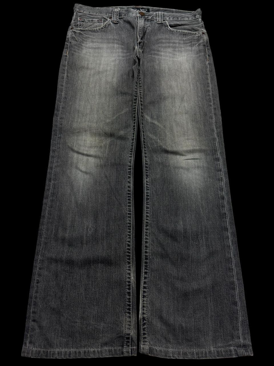 Jun Takahashi 💥Flare💥90’s Style Uniqlo Regular Fit Bootcut Sand Wash Size US 33 - 1 Thumbnail