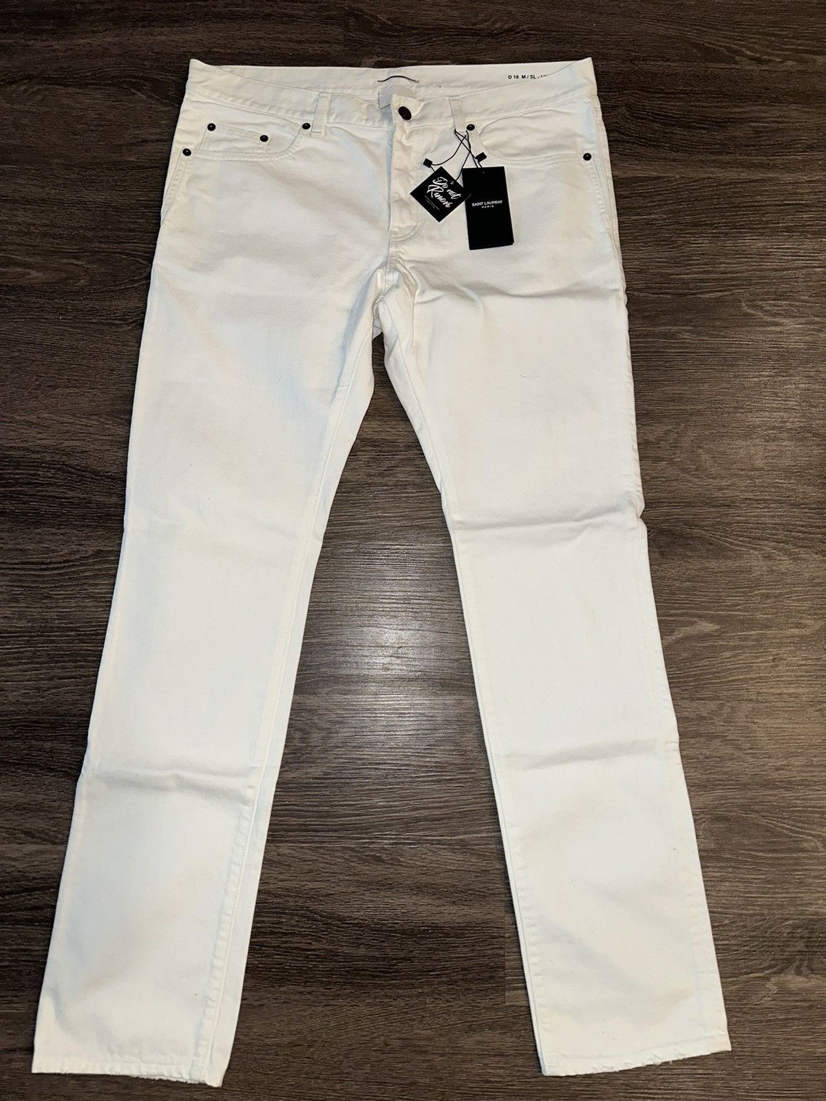 image of YVES Saint Laurent Jeans - White, Men's (Size 34)