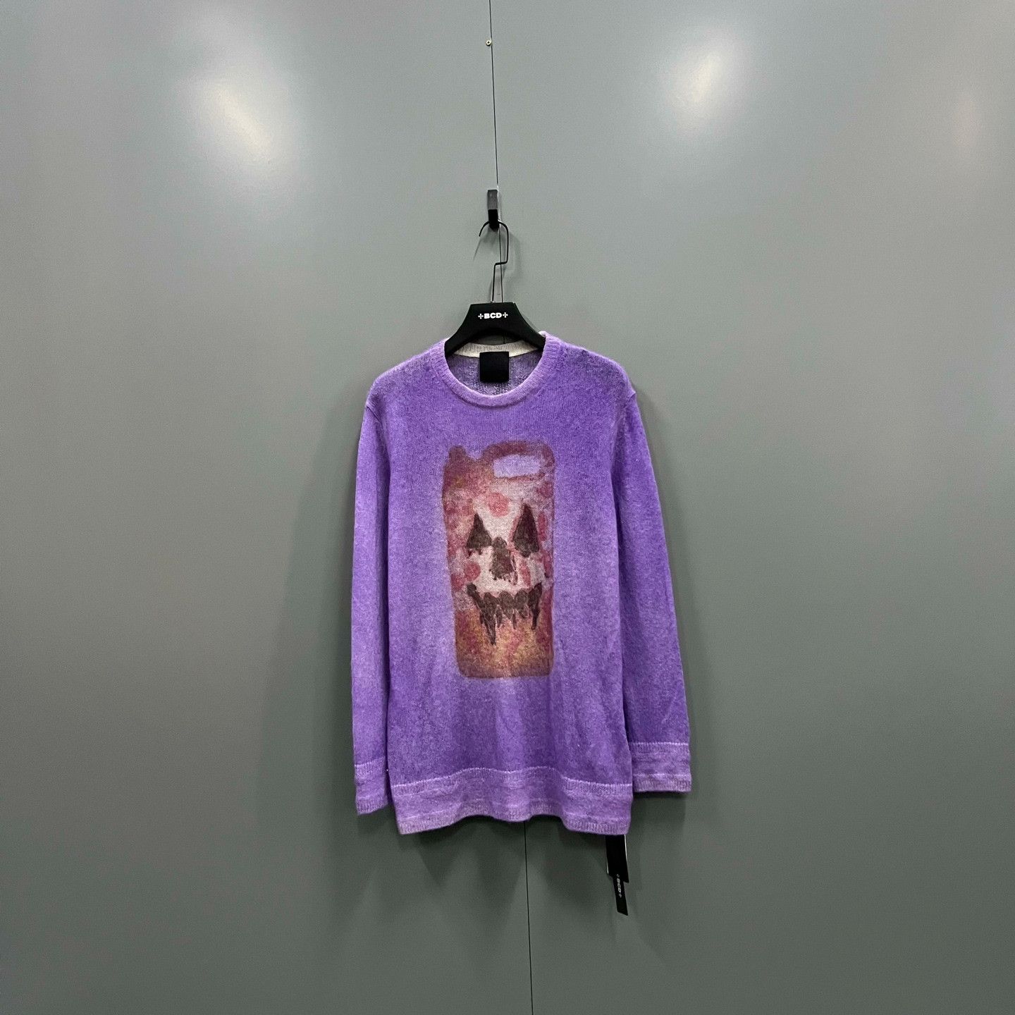Givenchy Givenchy x Josh Smith Purple Cartoon Knit Top Size US L / EU 52-54 / 3 - 1 Thumbnail