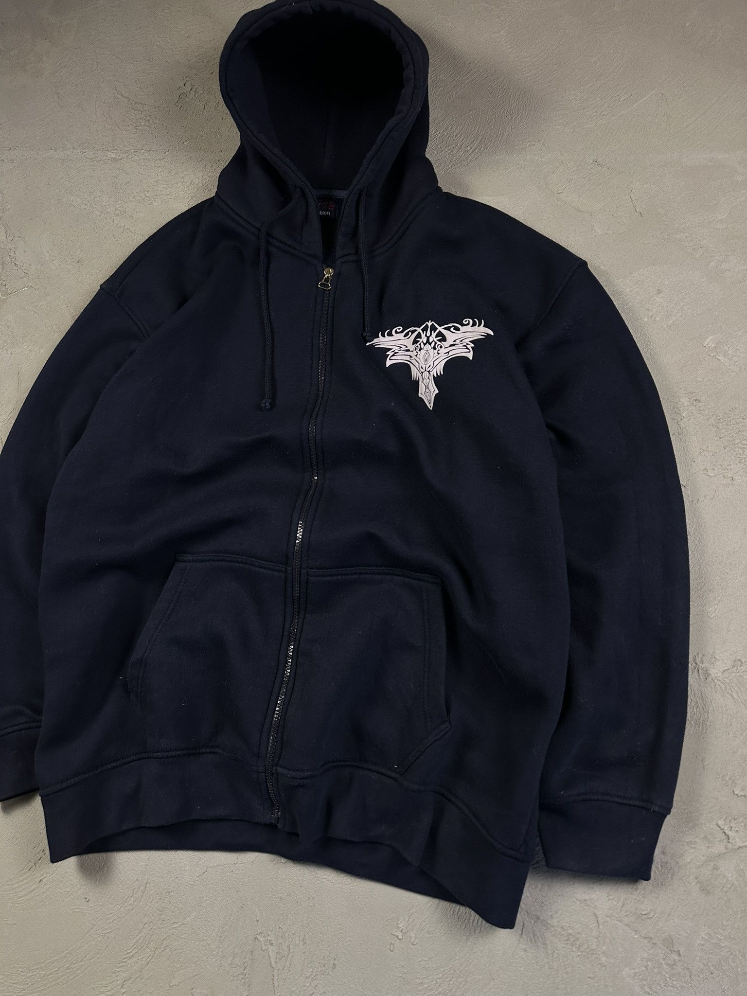 Affliction × JNCO × Vintage Vintage Y2k Tribal Hiphop Oversized Boxy Hoodie 2000s Size US XXL / EU 58 / 5 - 7 Thumbnail