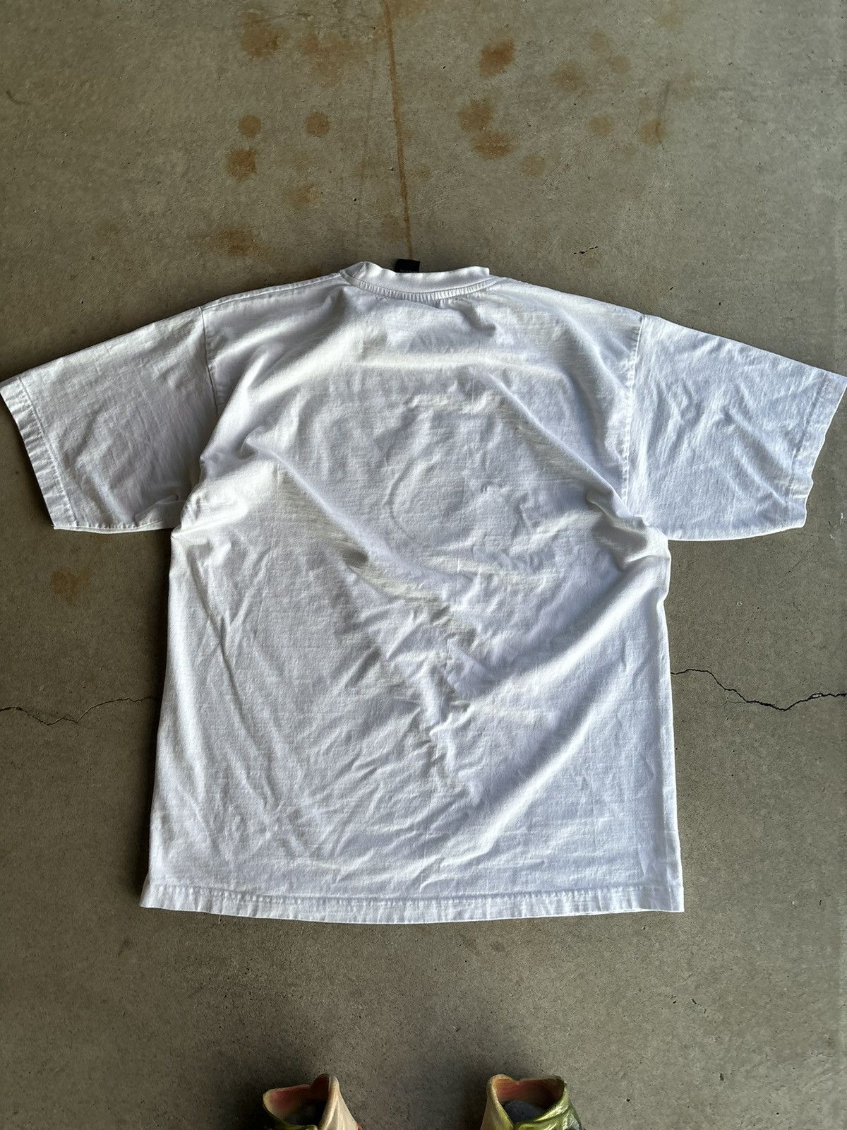 Vintage Crazy 90s Fashion Sucks Blockbuster Parody Boxy White Tee Size US L / EU 52-54 / 3 - 2 Thumbnail